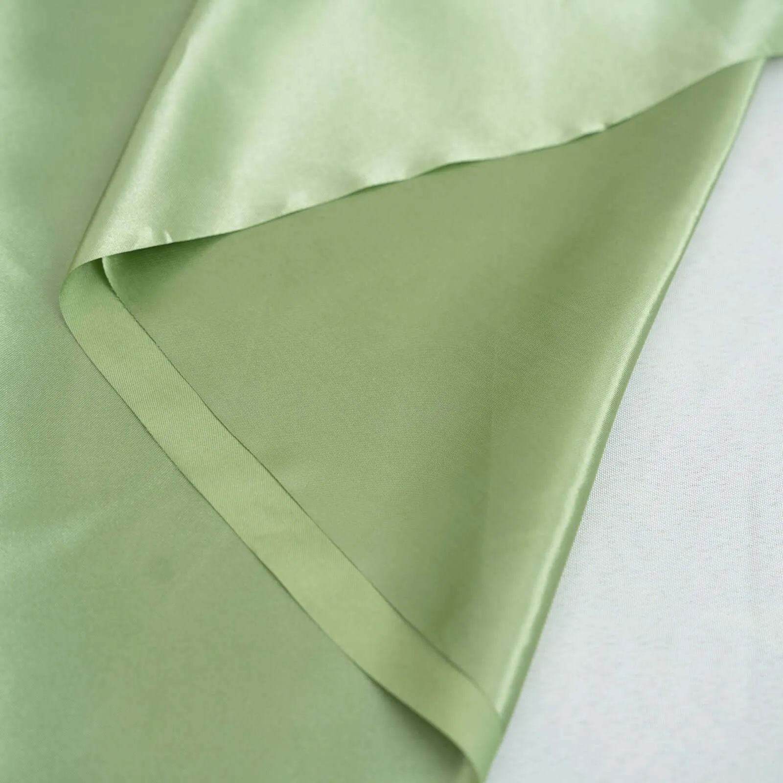 10 Yards 54" Sage Green Solid Satin Fabric Bolt