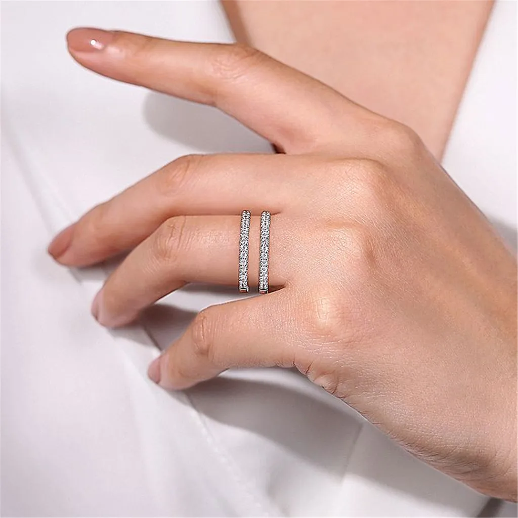 14K White Gold Diamond Enhancer Ring