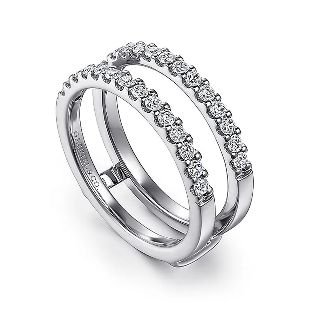 14K White Gold Diamond Enhancer Ring