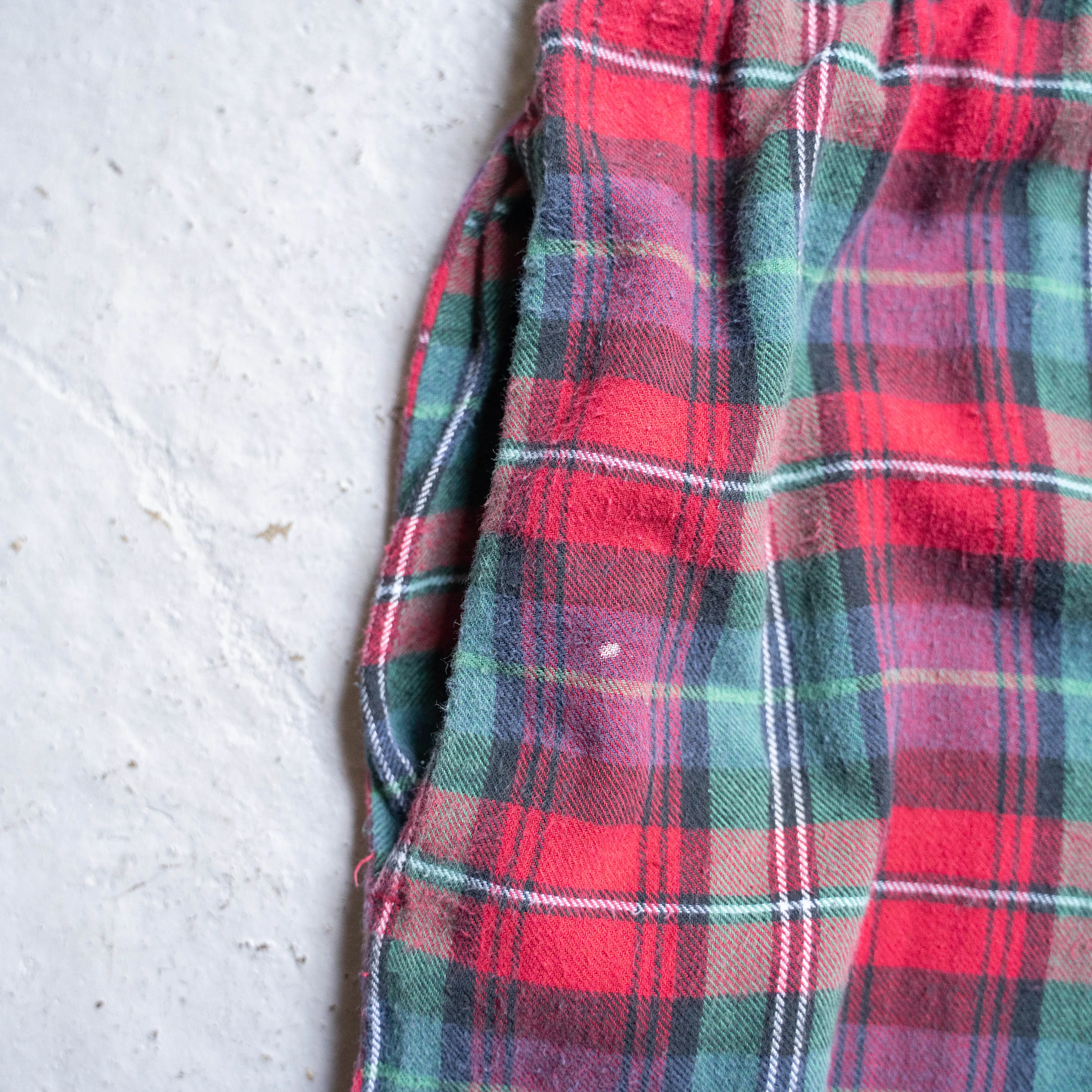 1990-00s 'POLO Ralph Lauren' red ×green tartan checked pajama pants