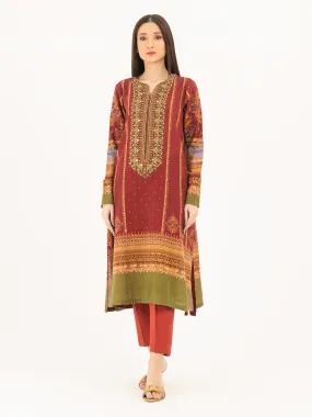 2 Piece Khaddar Suit-Embroidered (Pret)