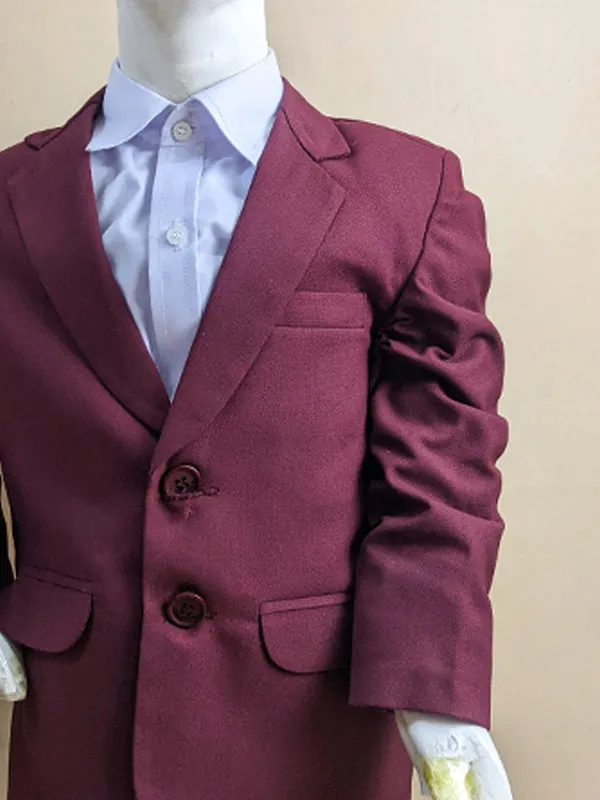 3Yrs - 7Yrs Maroon Casual Coat Blazer For Boys / School Uniform Blazer CB01