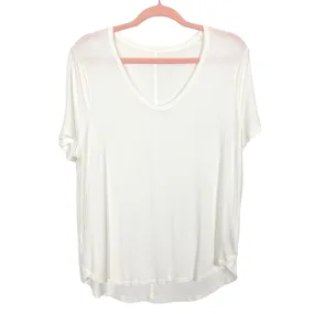 A New Day Off White Scoop Neck Top- Size L