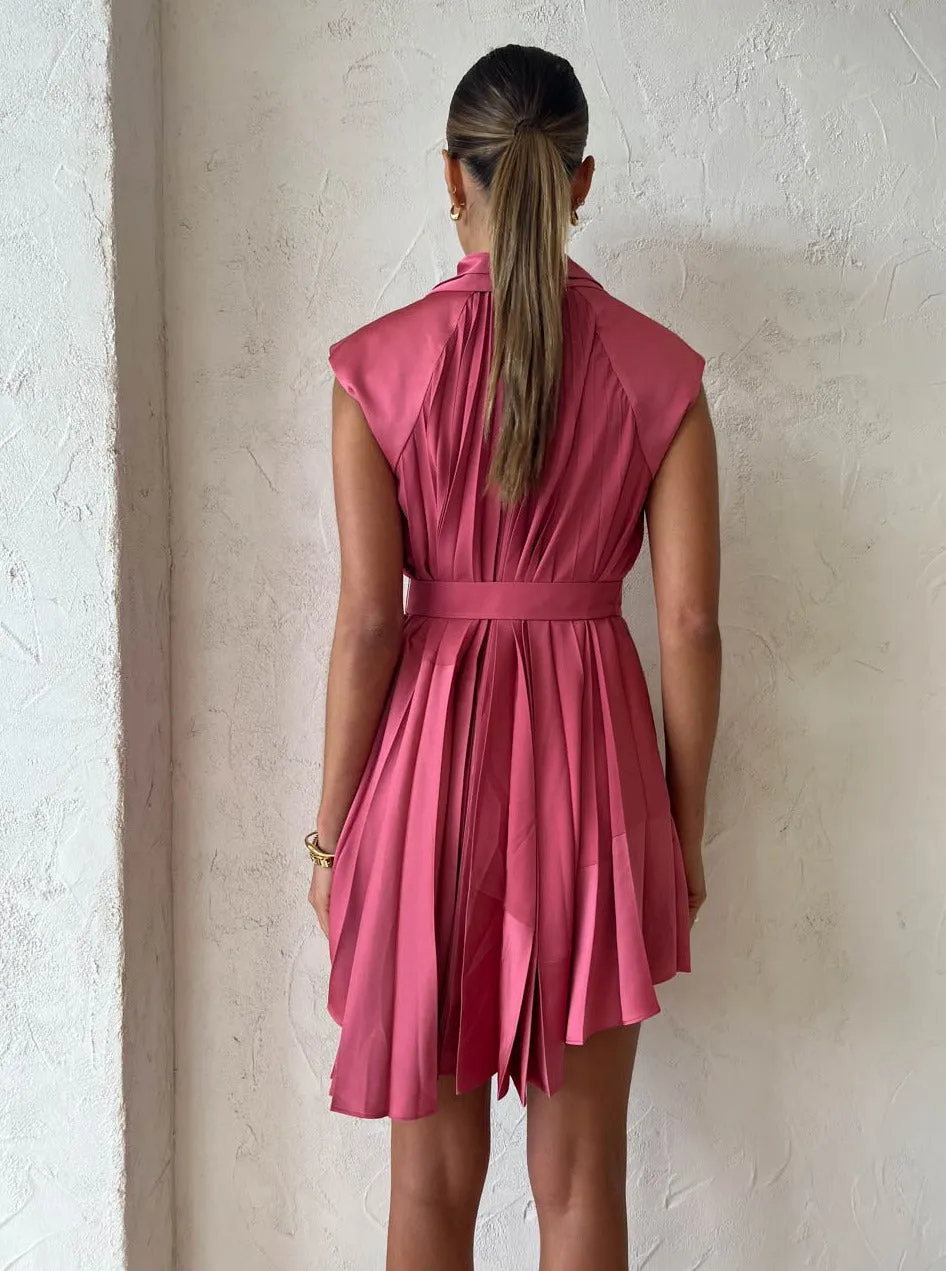 Acler Seymour Dress in Dusty Rose