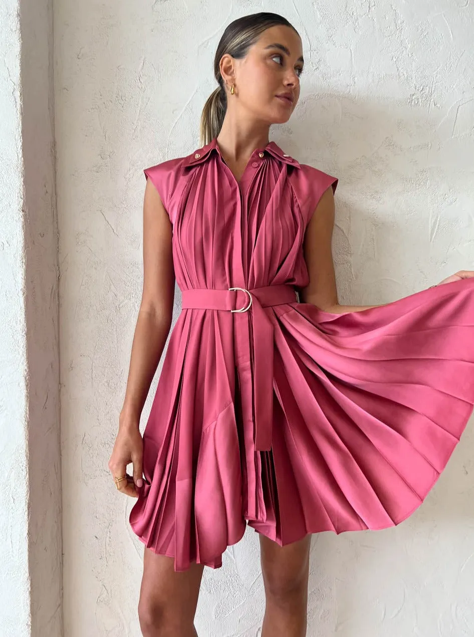 Acler Seymour Dress in Dusty Rose