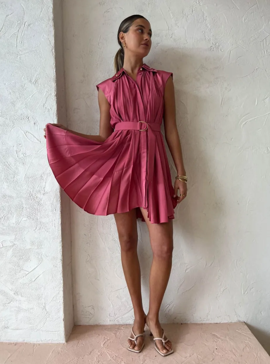 Acler Seymour Dress in Dusty Rose