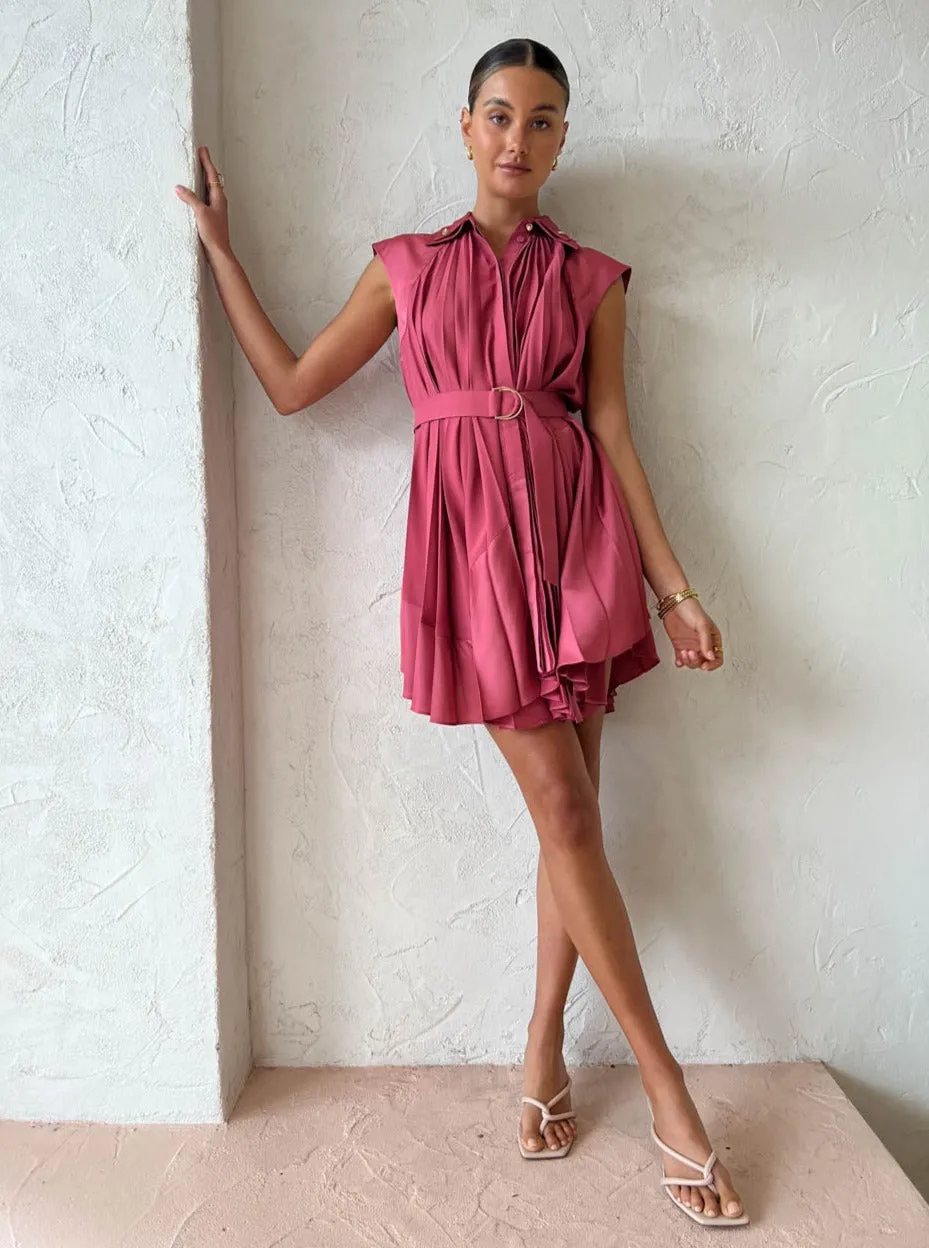 Acler Seymour Dress in Dusty Rose