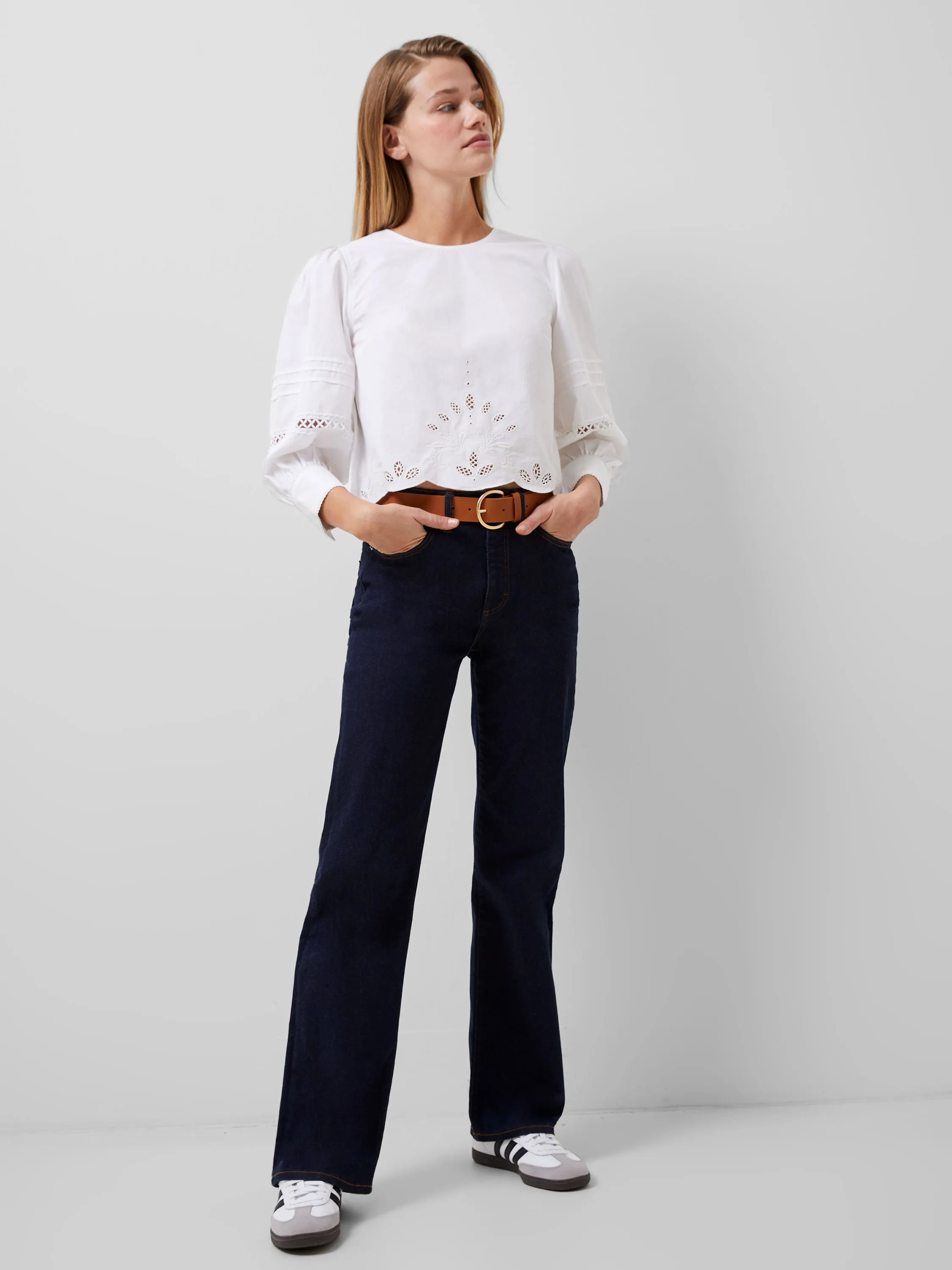 Alissa Cotton Broiderie Top