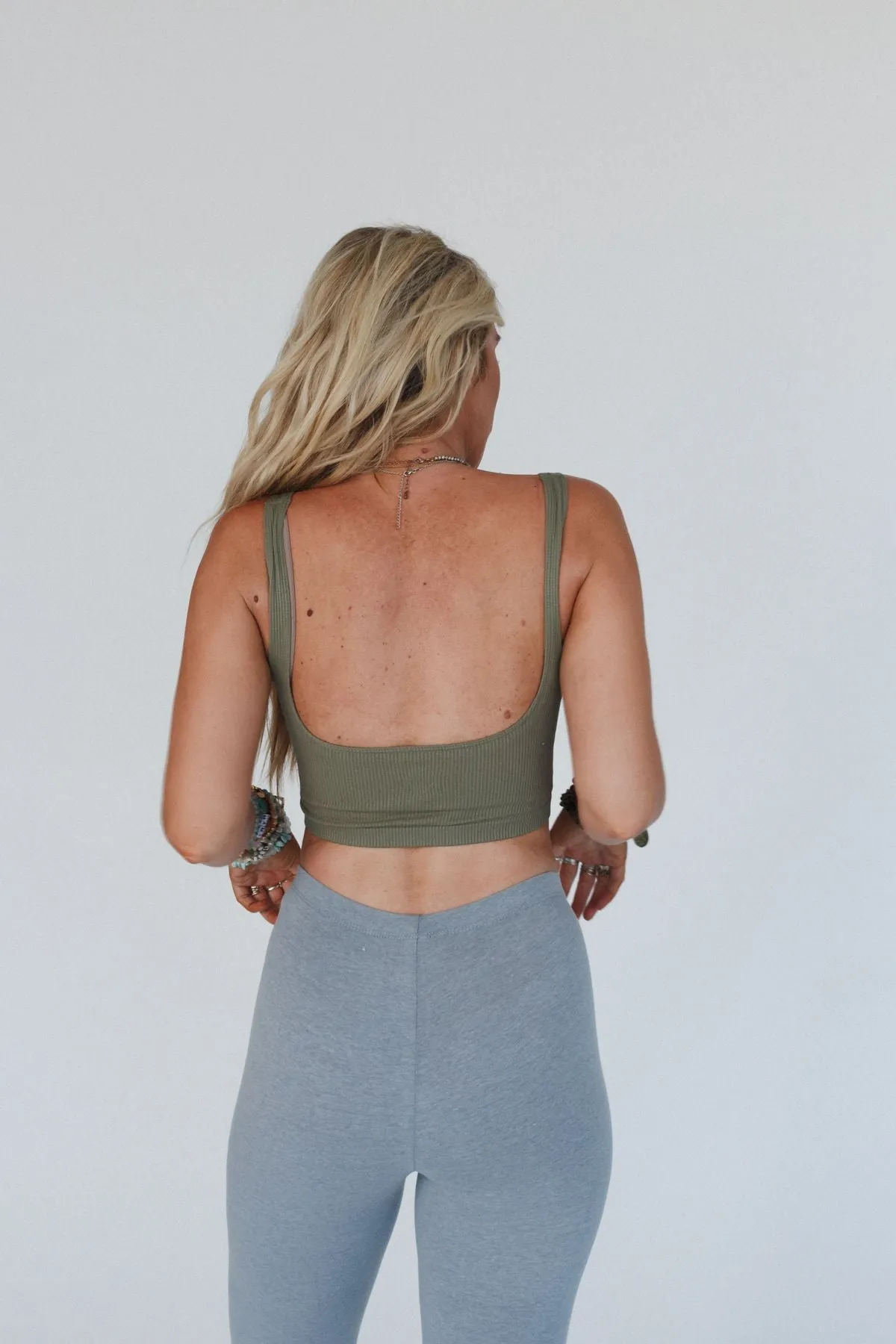 All For One Ribbed Bralette - Sage