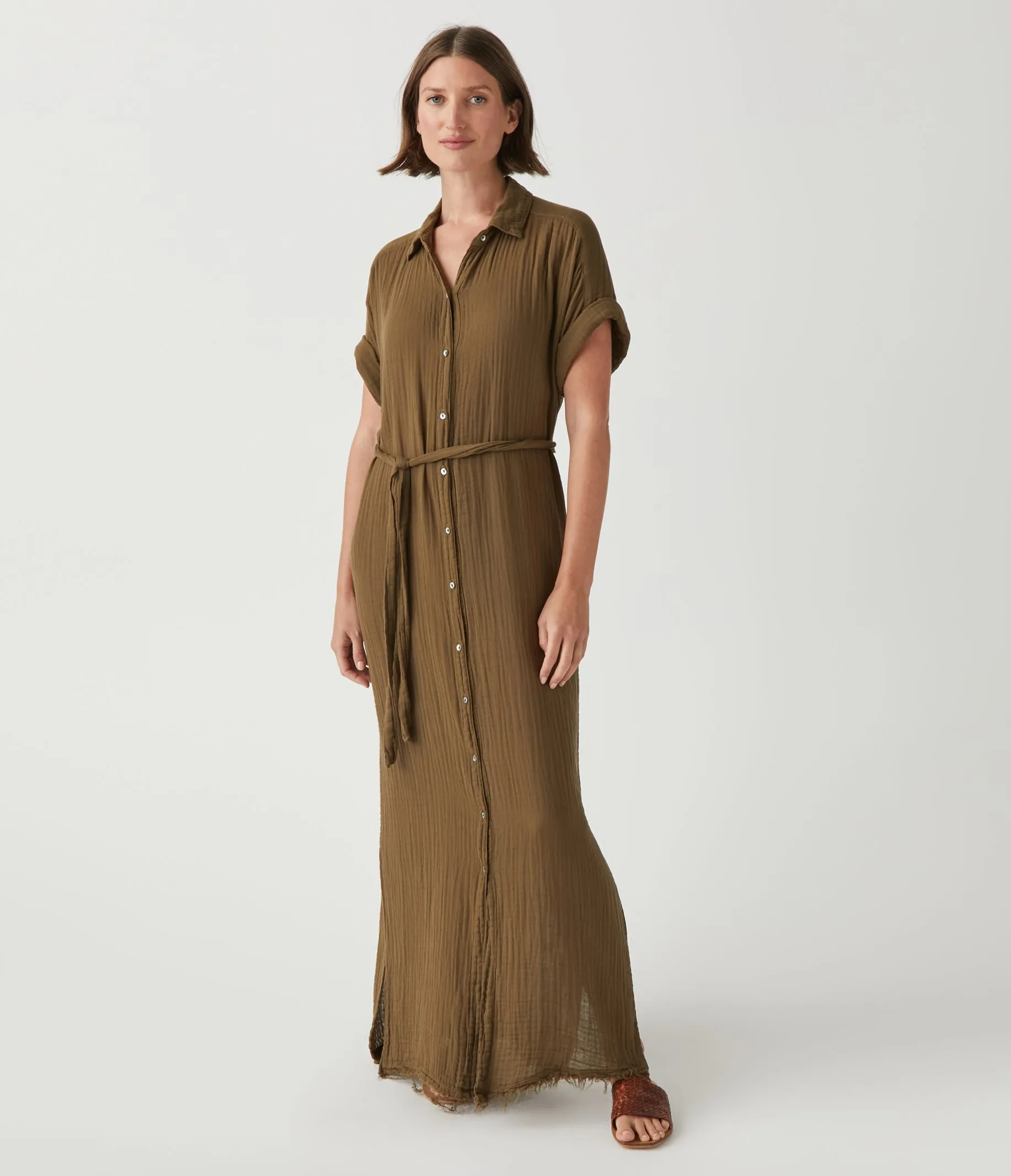 Allen Gauze Shirt Dress