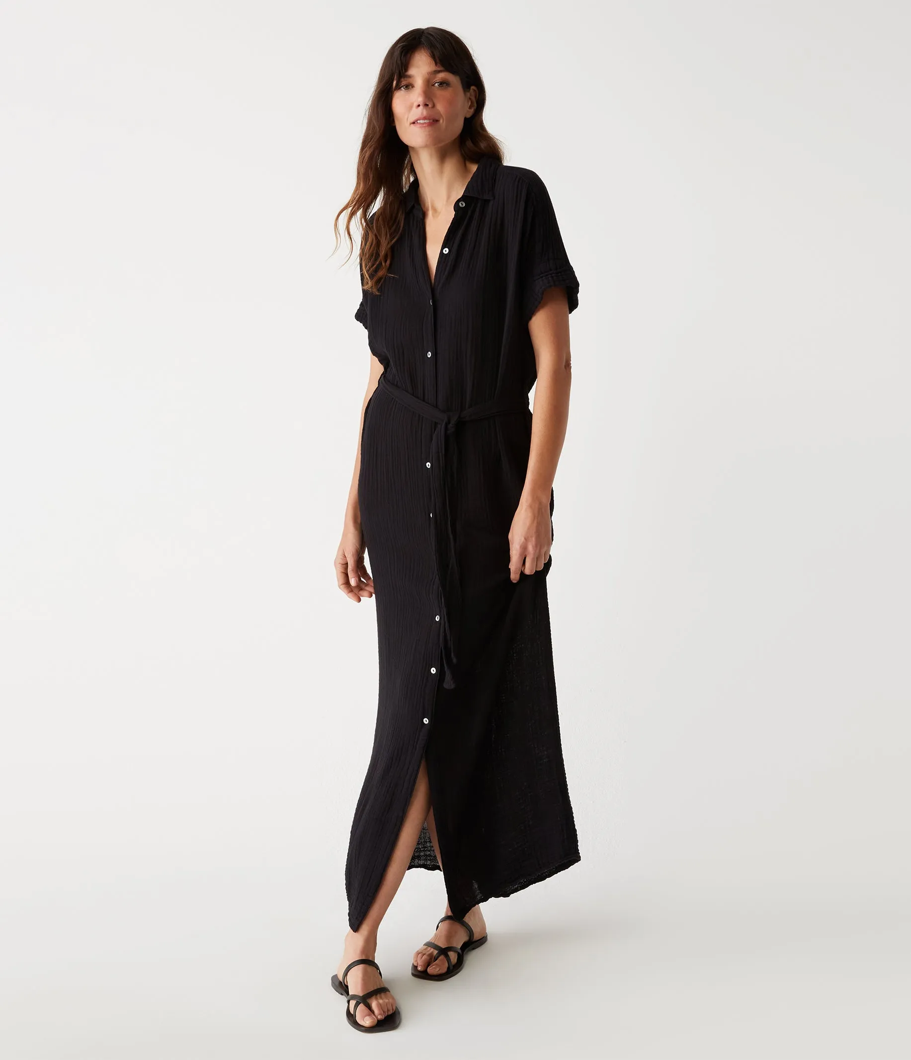 Allen Gauze Shirt Dress