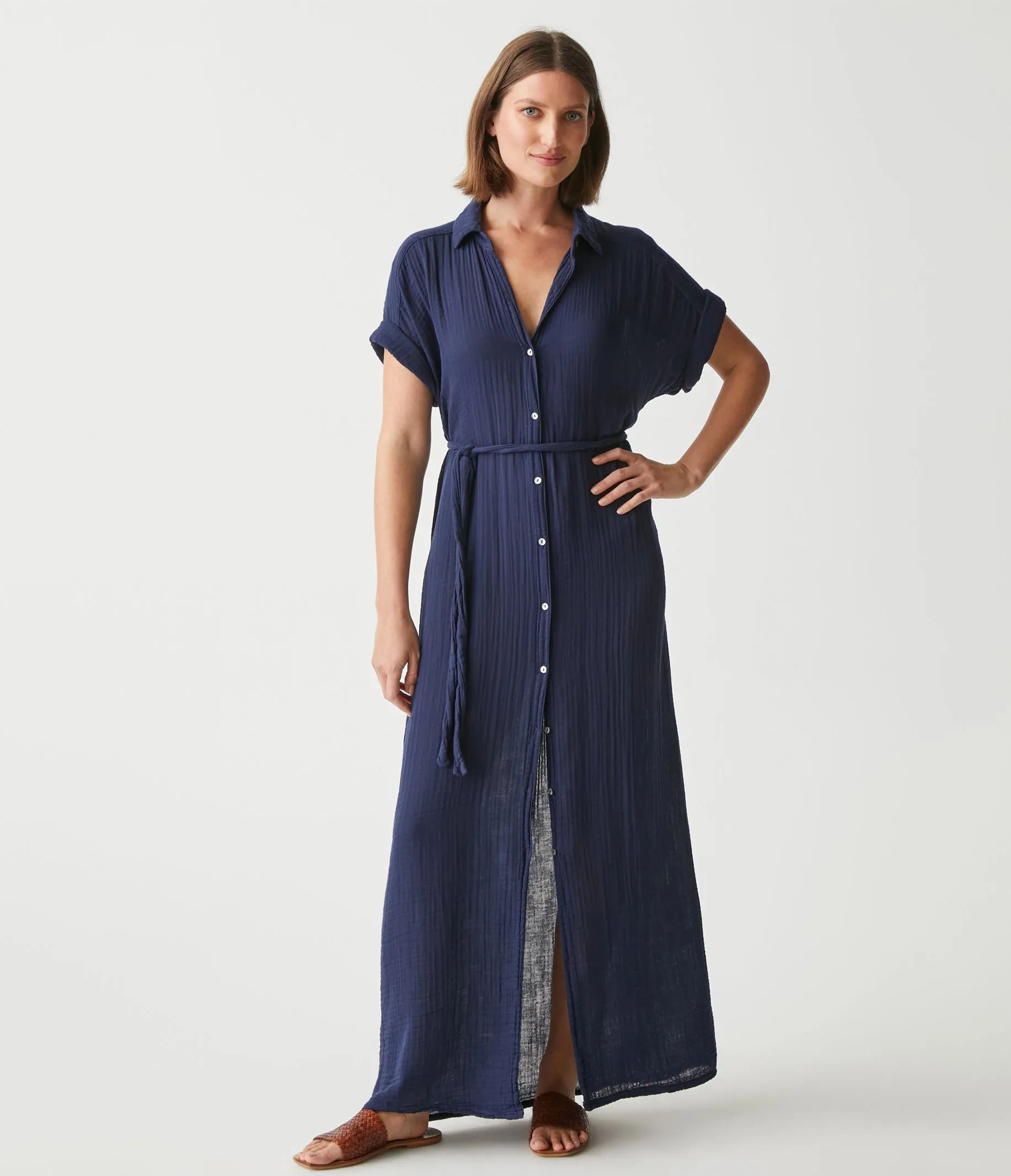 Allen Gauze Shirt Dress