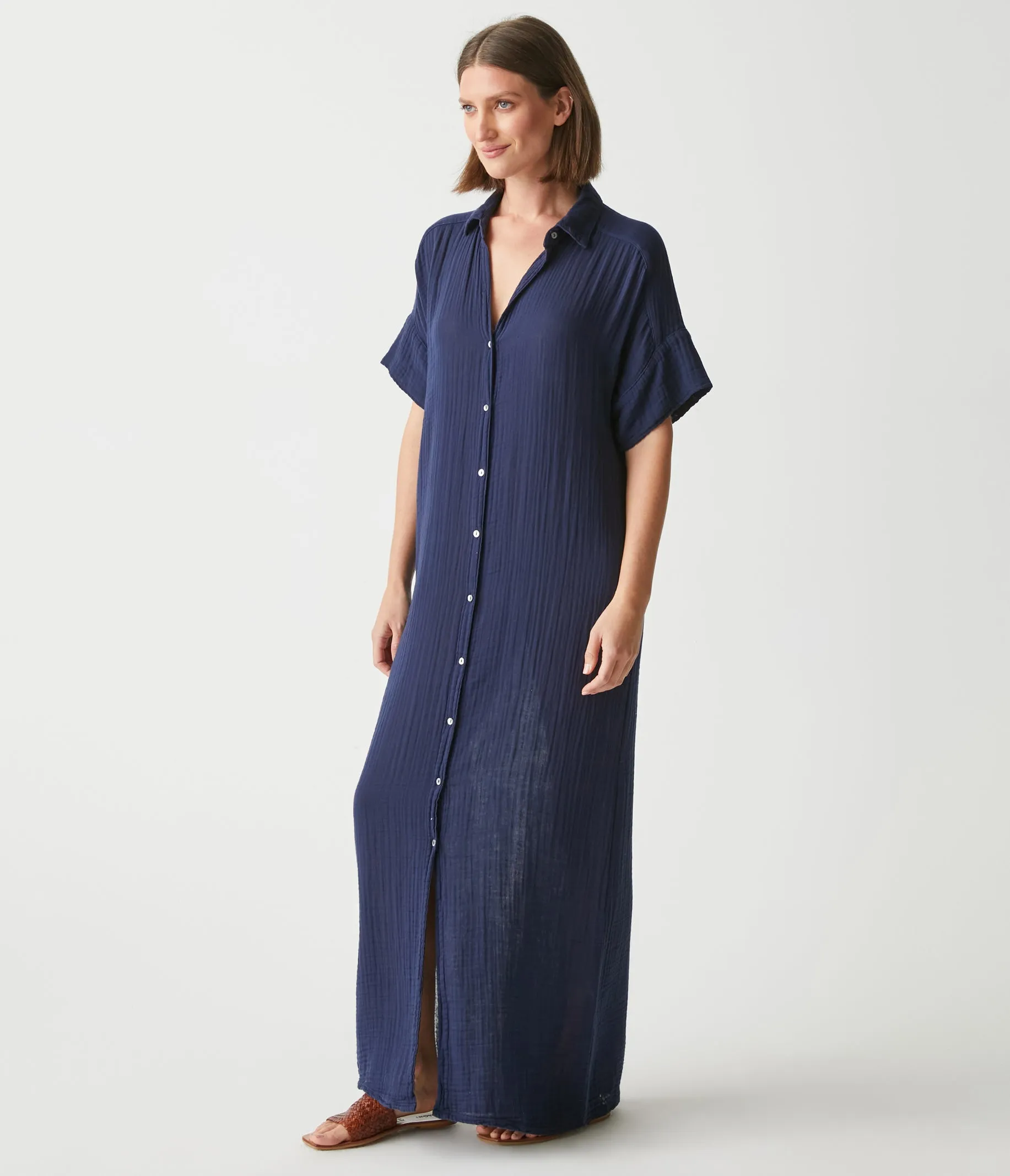 Allen Gauze Shirt Dress