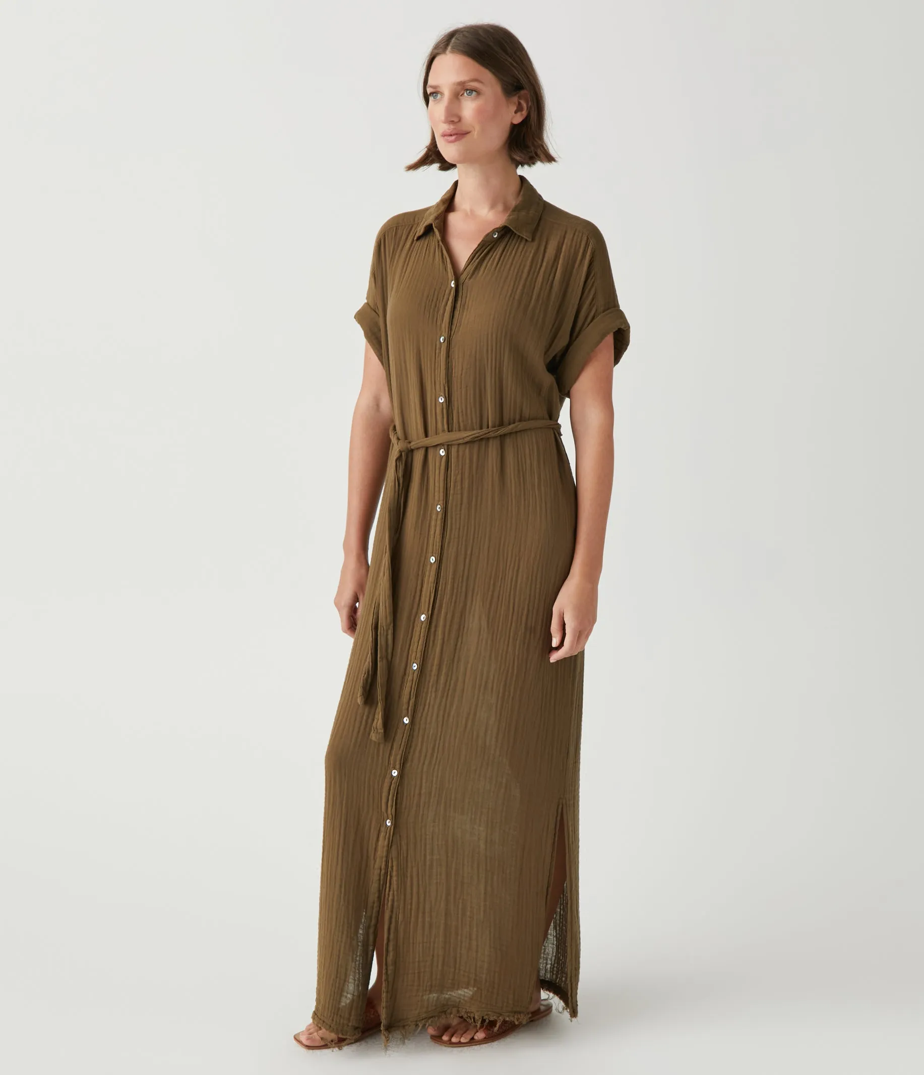 Allen Gauze Shirt Dress