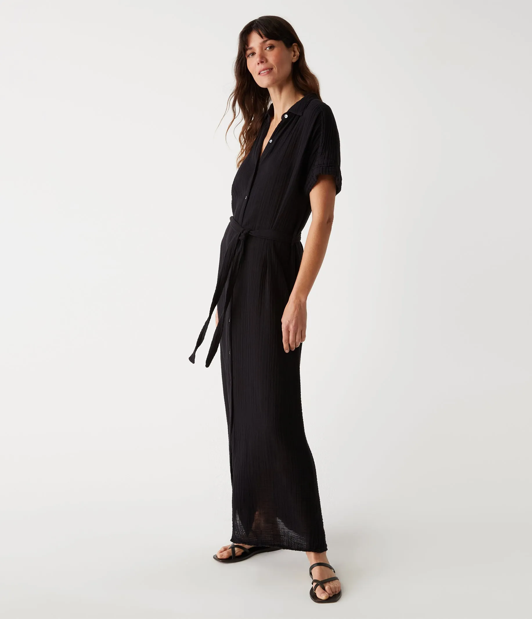 Allen Gauze Shirt Dress