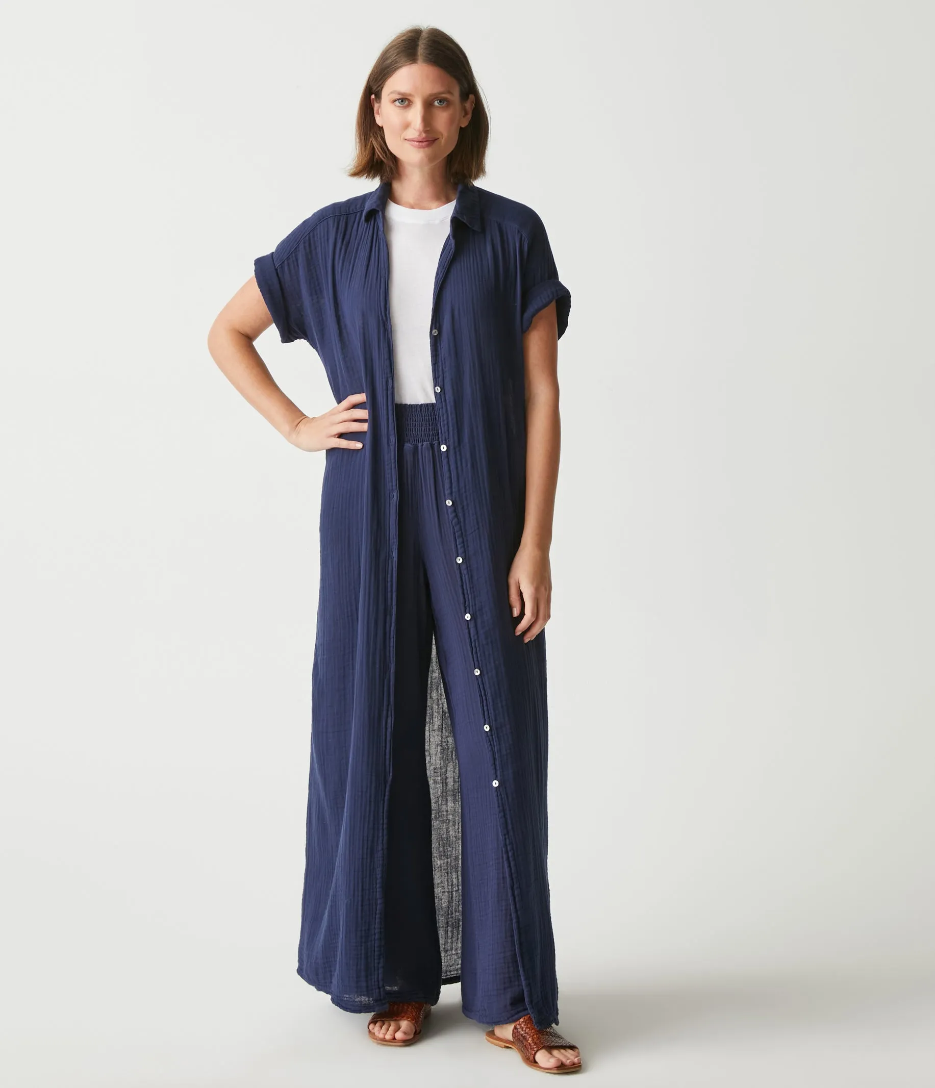 Allen Gauze Shirt Dress