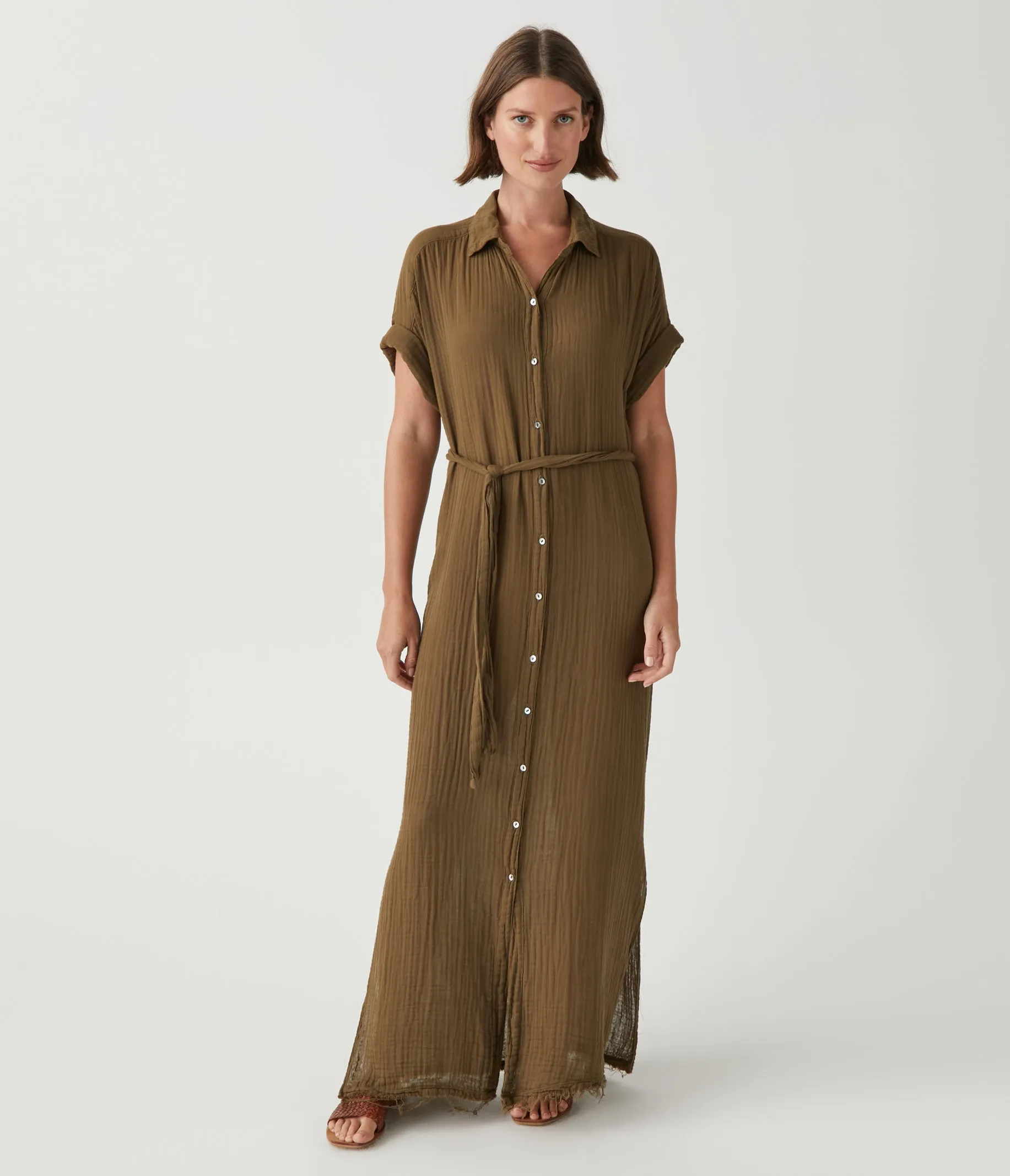 Allen Gauze Shirt Dress