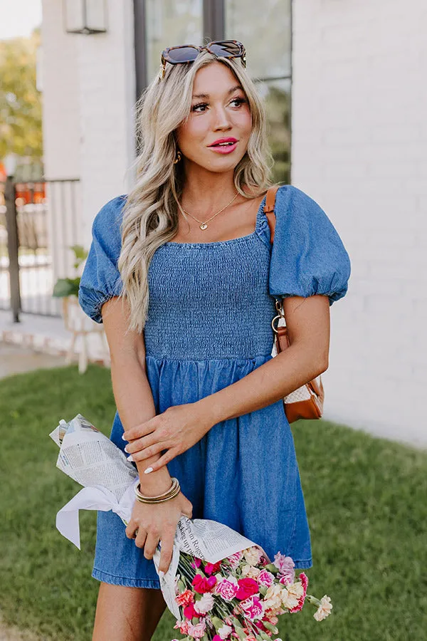 Allure Avenue Denim Romper