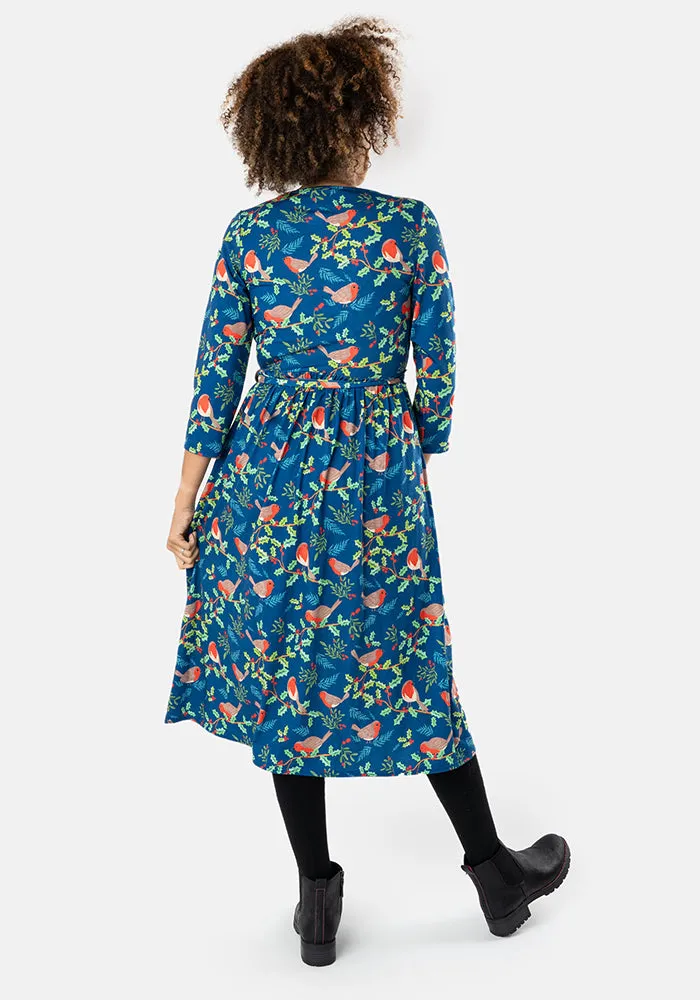 Alvin Robins Print Midi Dress