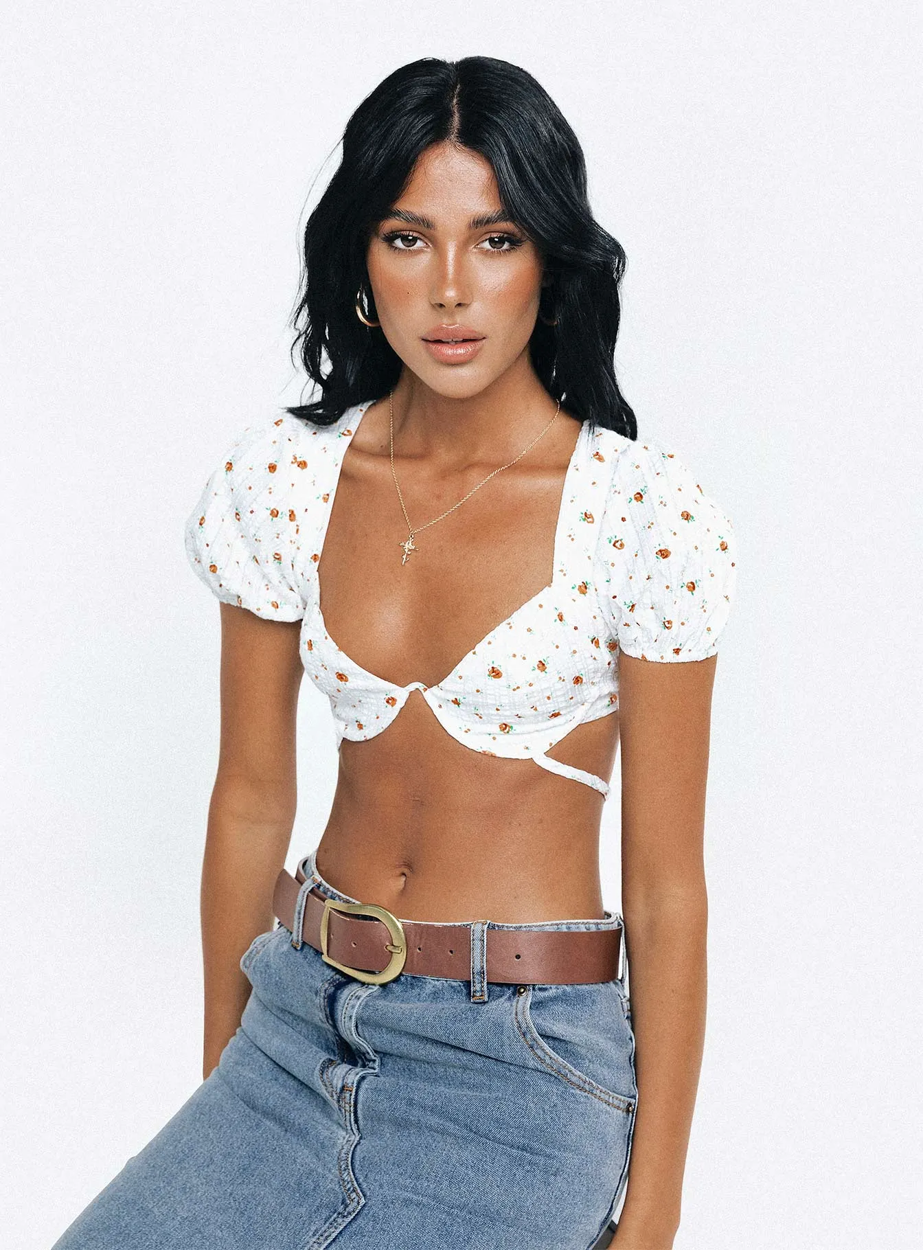 Amayla Top White