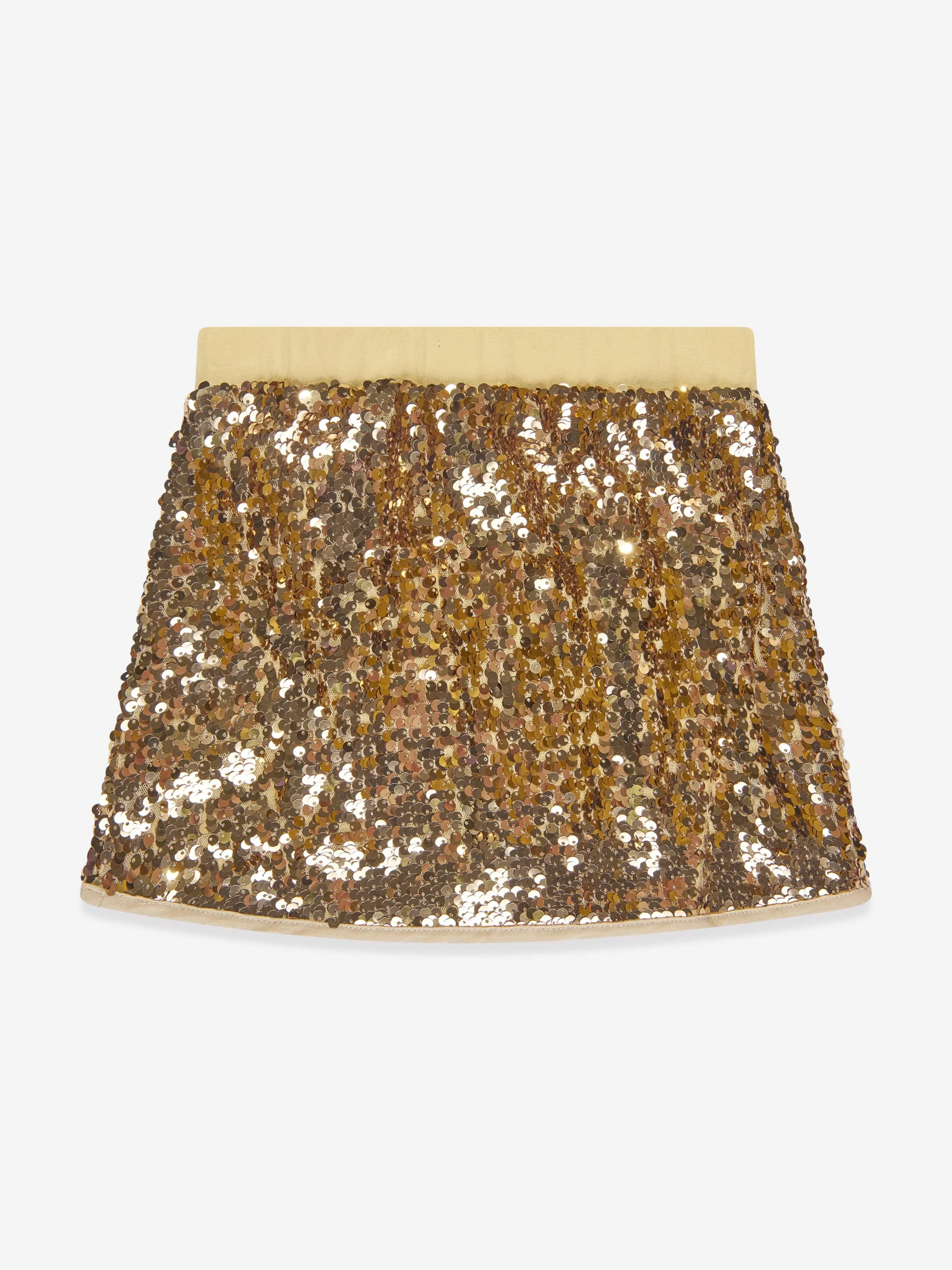 Angels Face Girls Diva Sequin Skirt in Gold