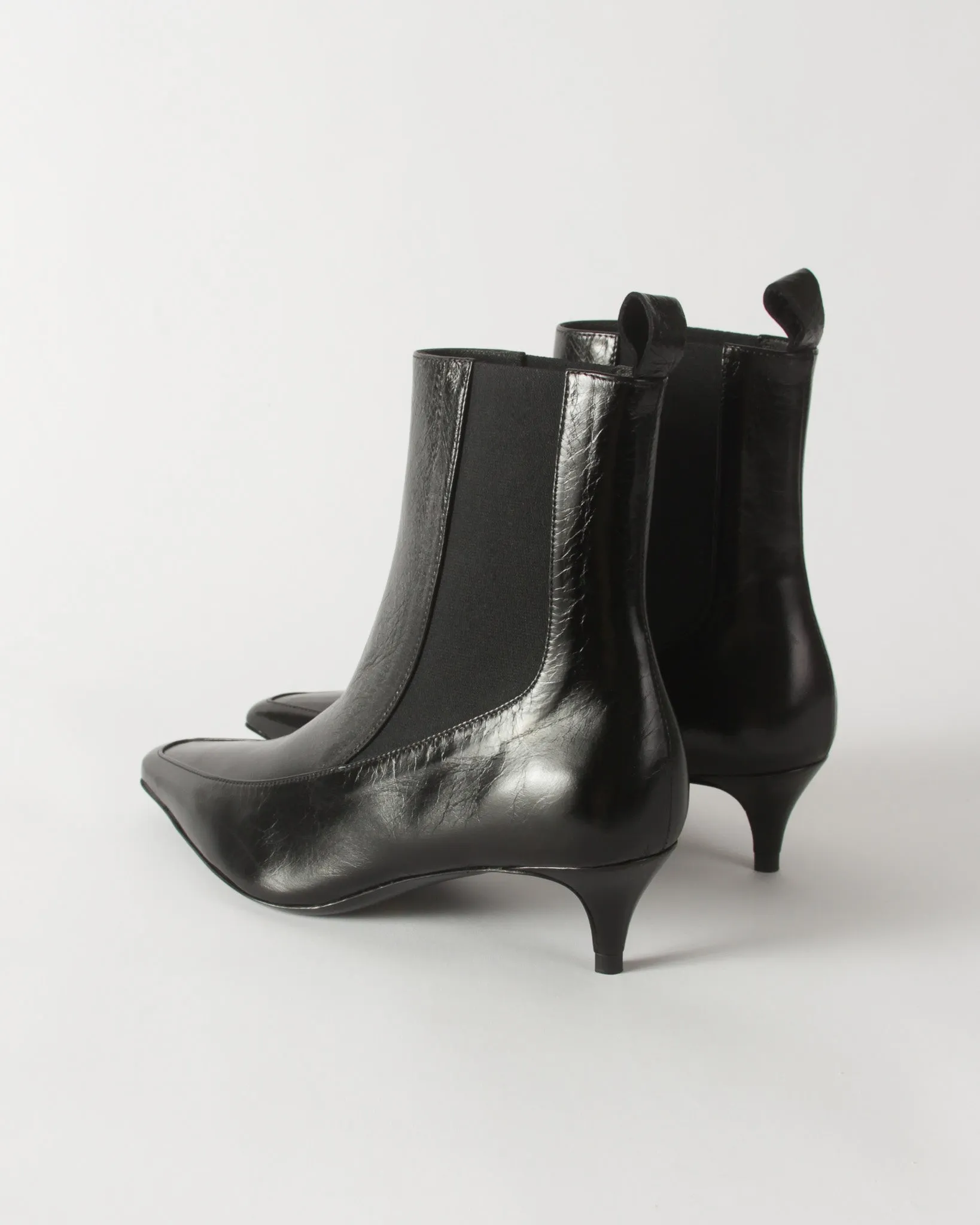 Ankle Boot Leather Nero