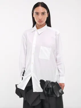 Asymmetric Shirt (GN-B010-051-WHITE-BLACK)