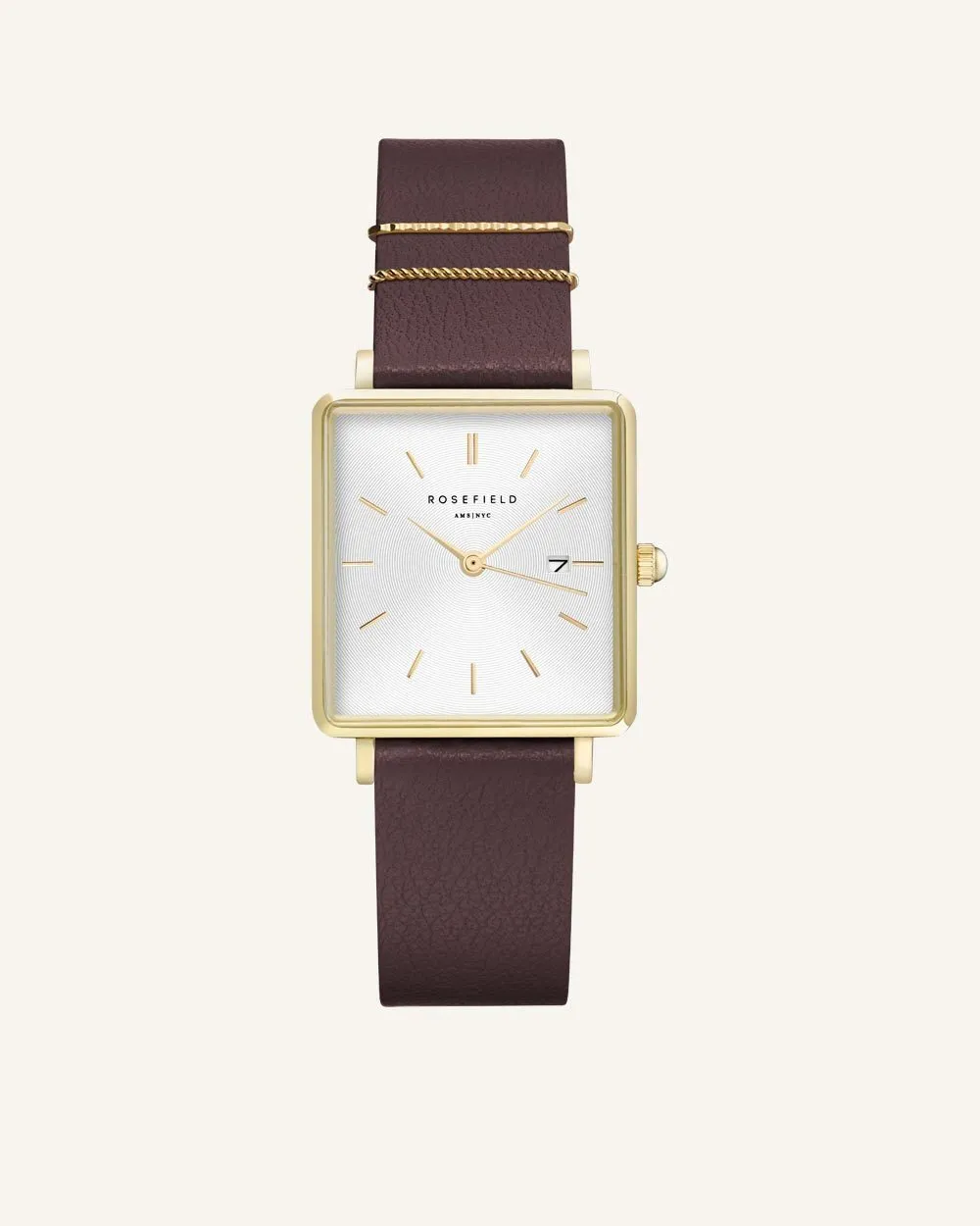 Aubergine Gold Strap