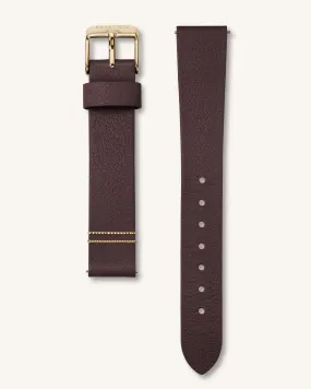 Aubergine Gold Strap