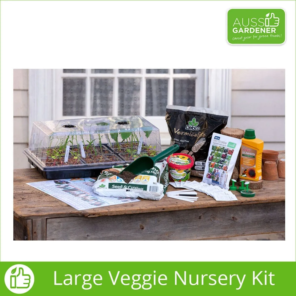 Aussie Gardener Vegetable Seedling Nursery Kit - Large