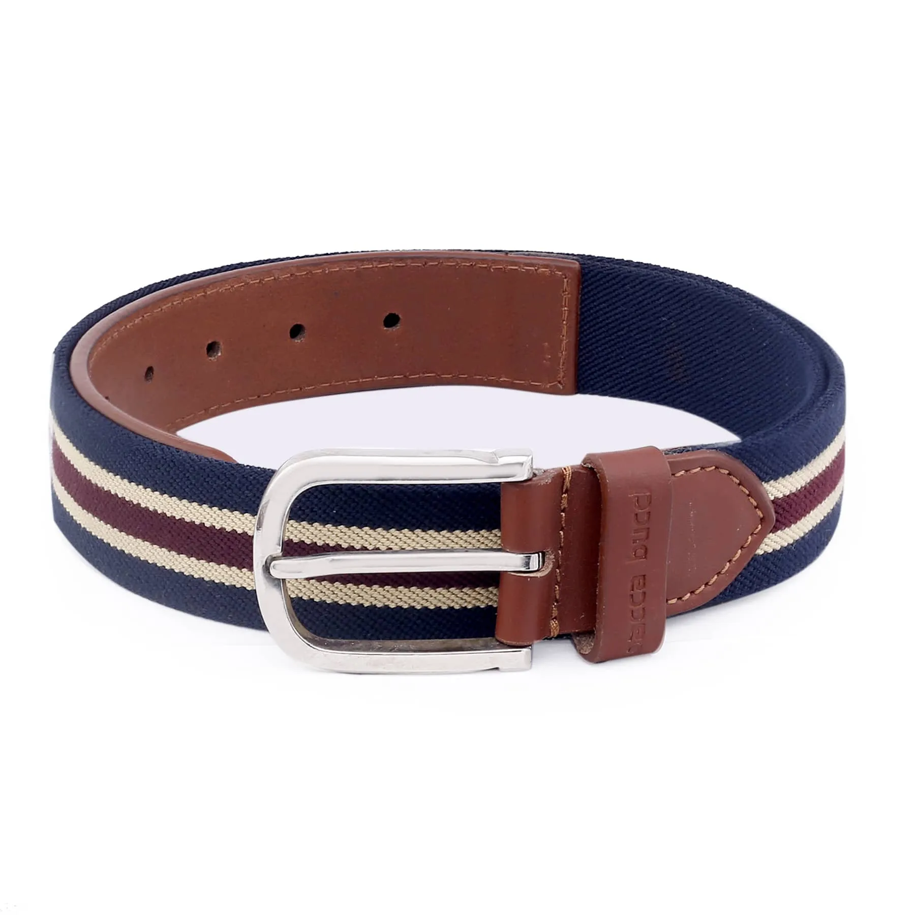 Bacca Bucci Mens Comfort Stretch Casual Fabric Belts