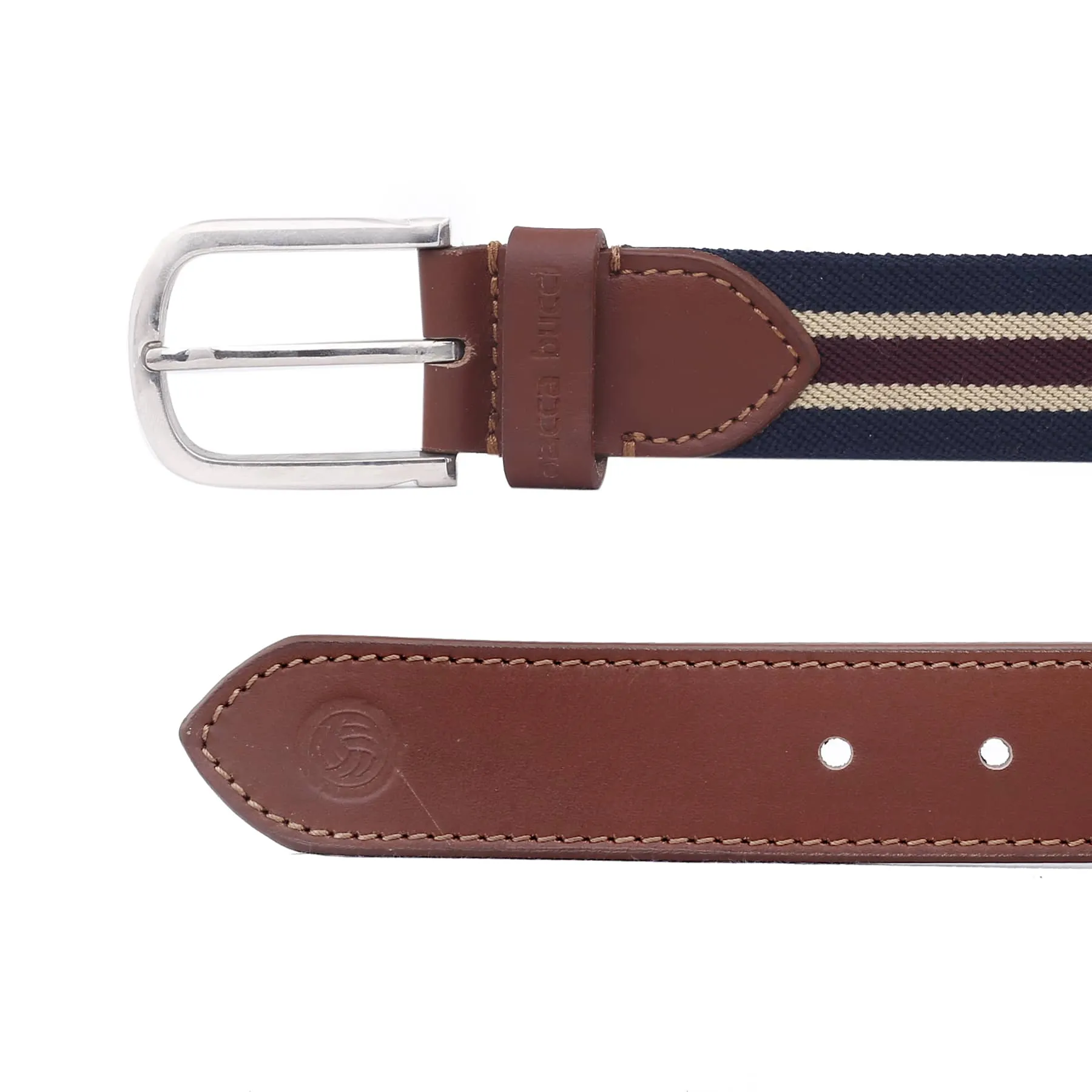 Bacca Bucci Mens Comfort Stretch Casual Fabric Belts