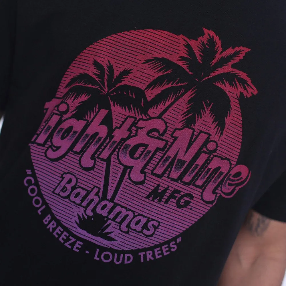 Bahamas Long Line T Shirt Black