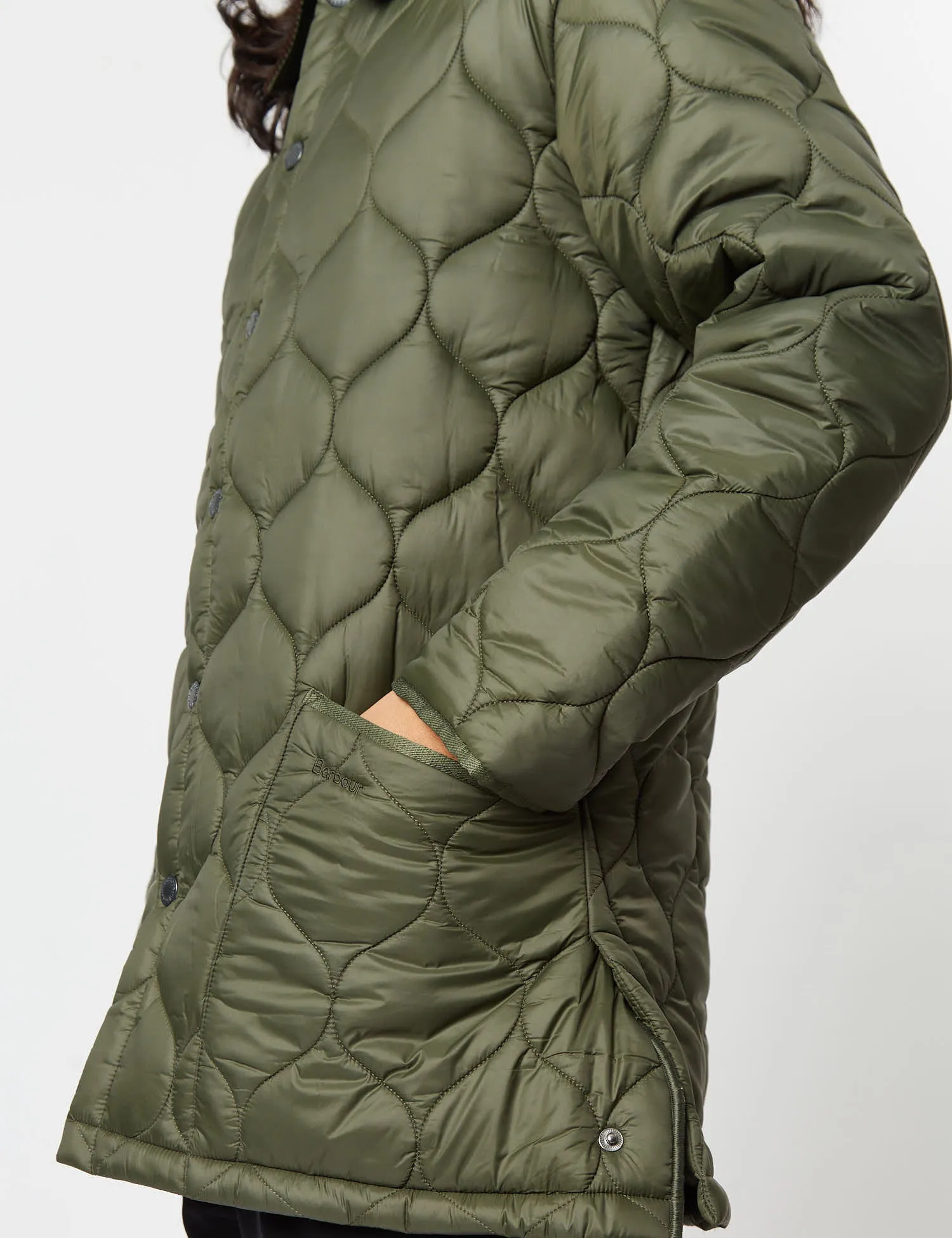 Barbour Lofty Quilt Jacket - Olive Green