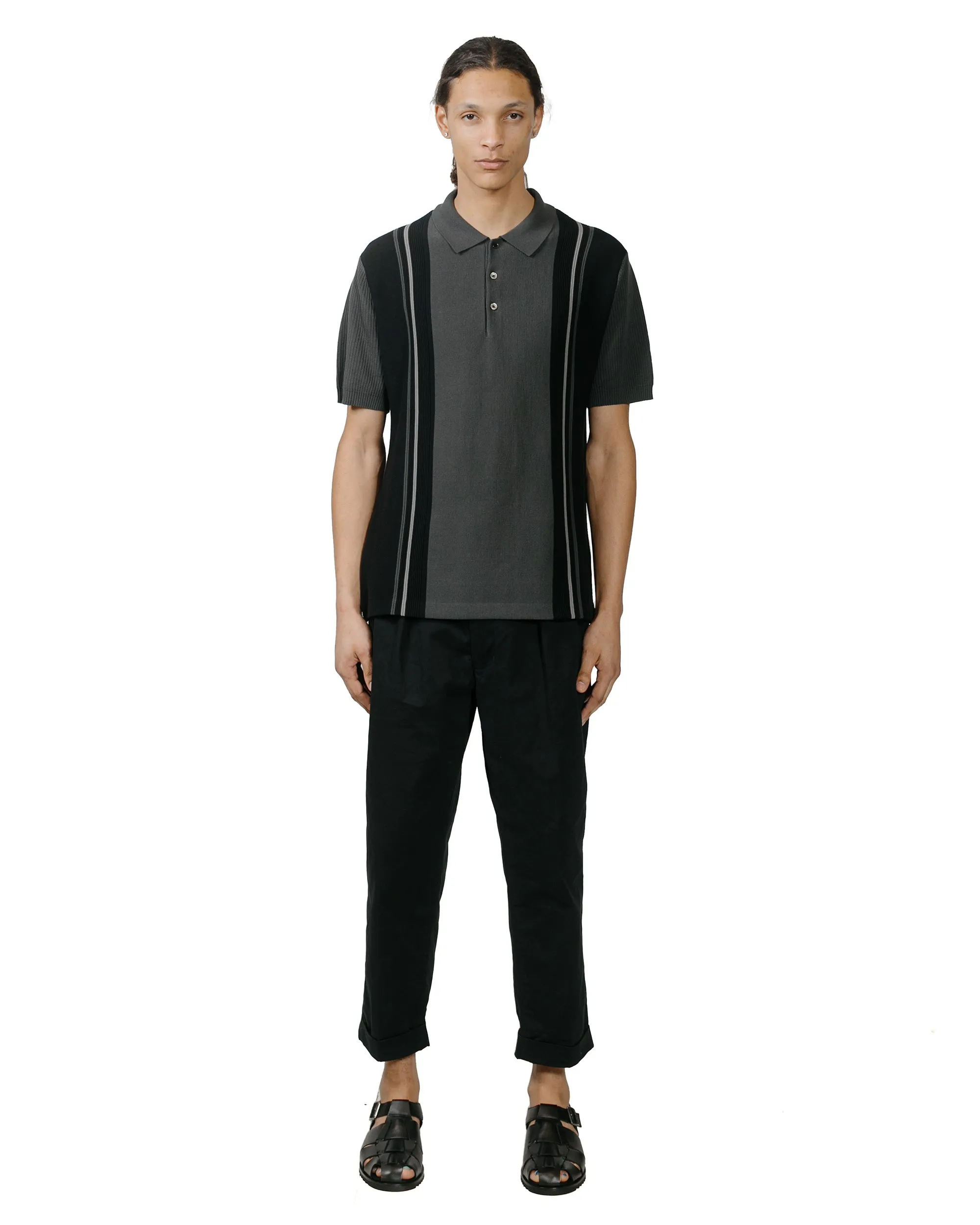 Beams Plus 2Pleats Twill Black