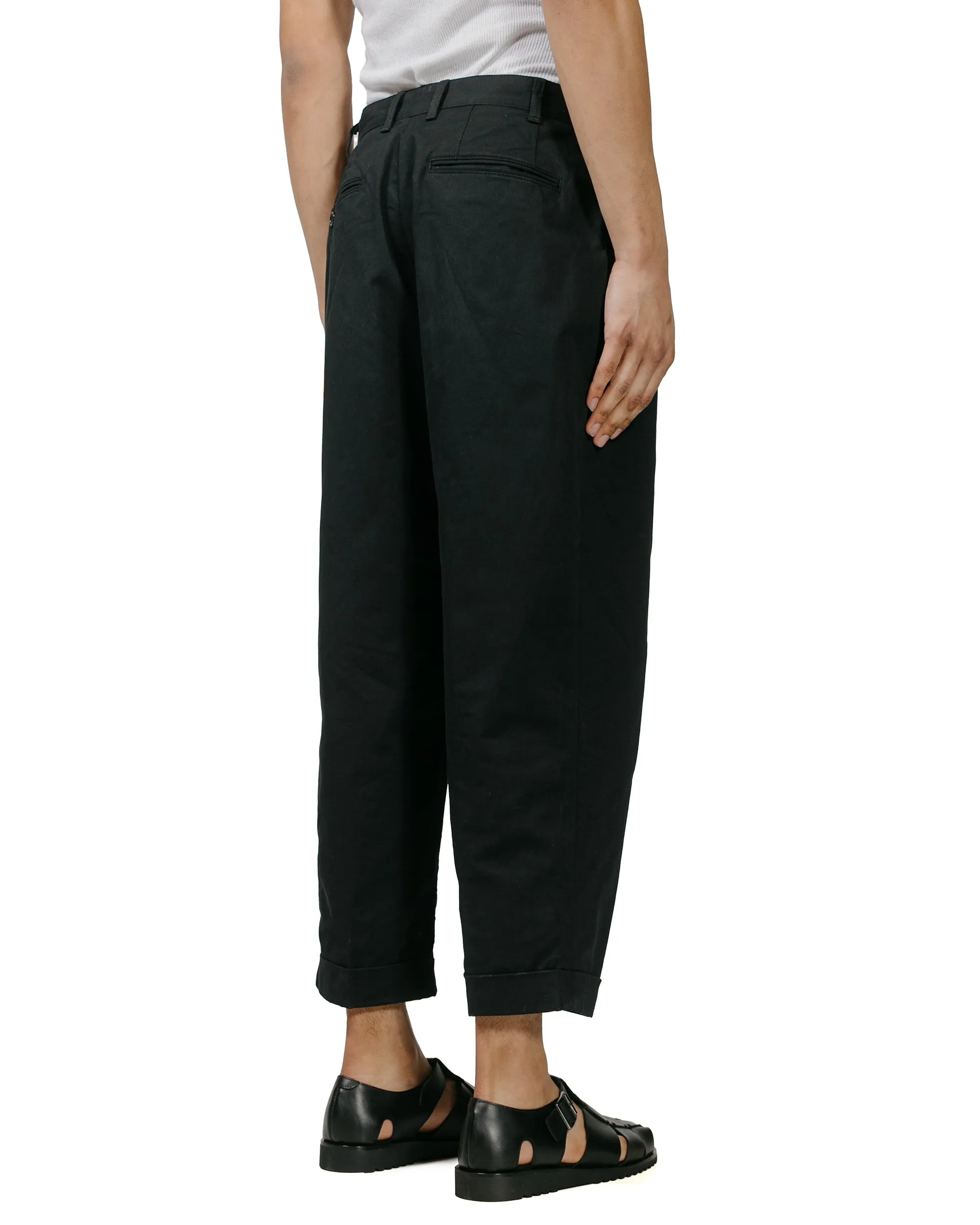 Beams Plus 2Pleats Twill Black