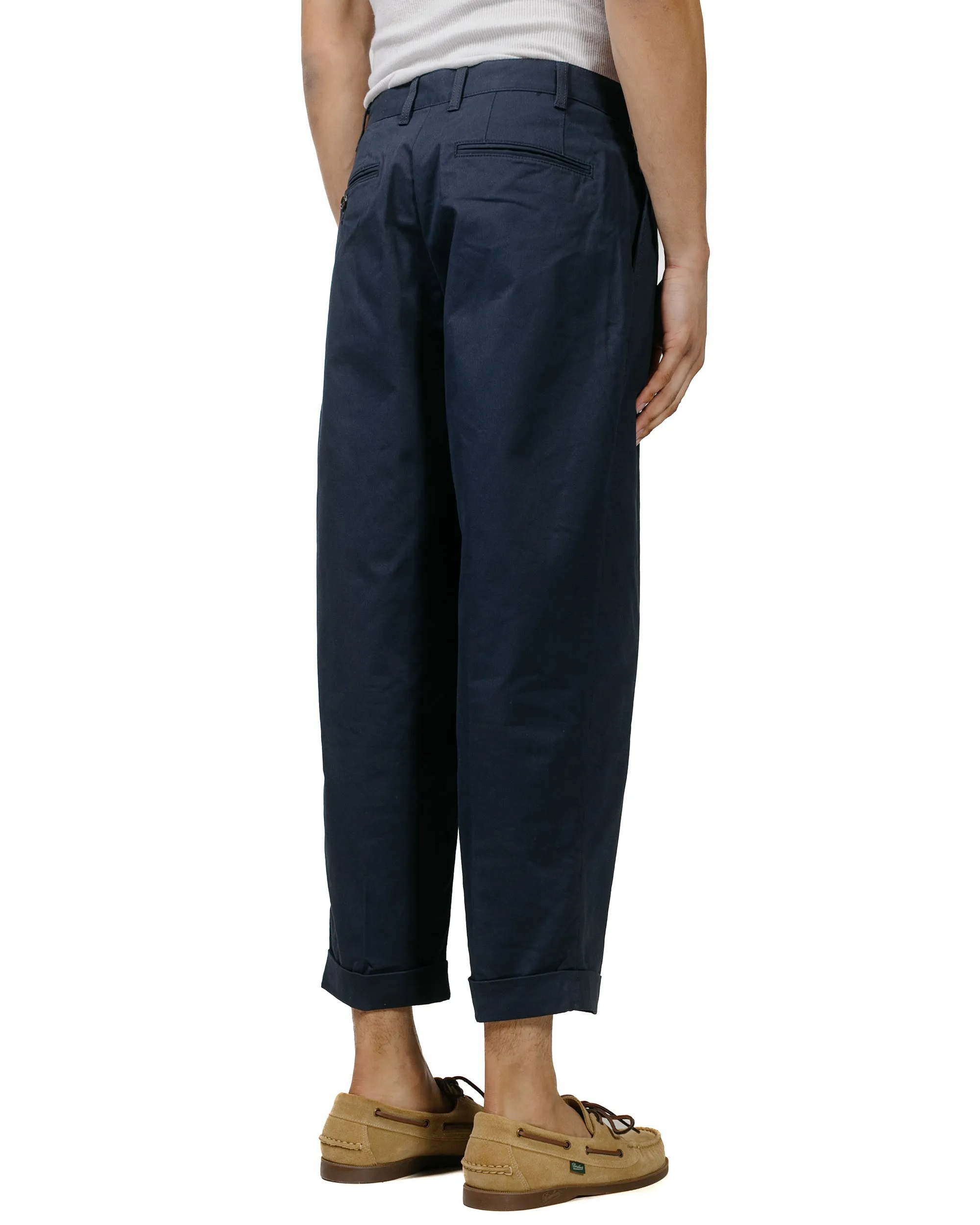 Beams Plus 2Pleats Twill Dark Navy