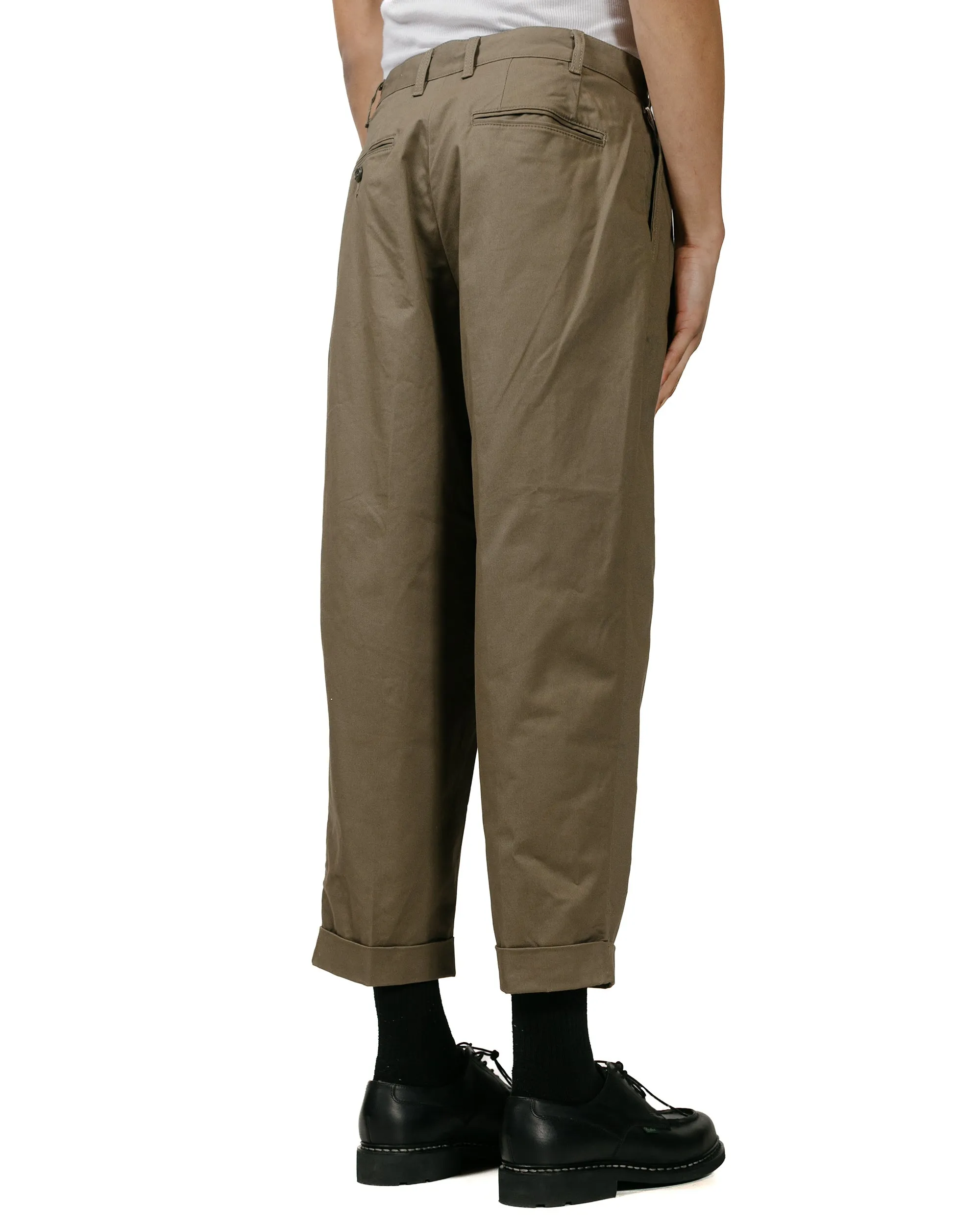 Beams Plus 2Pleats Twill Olive