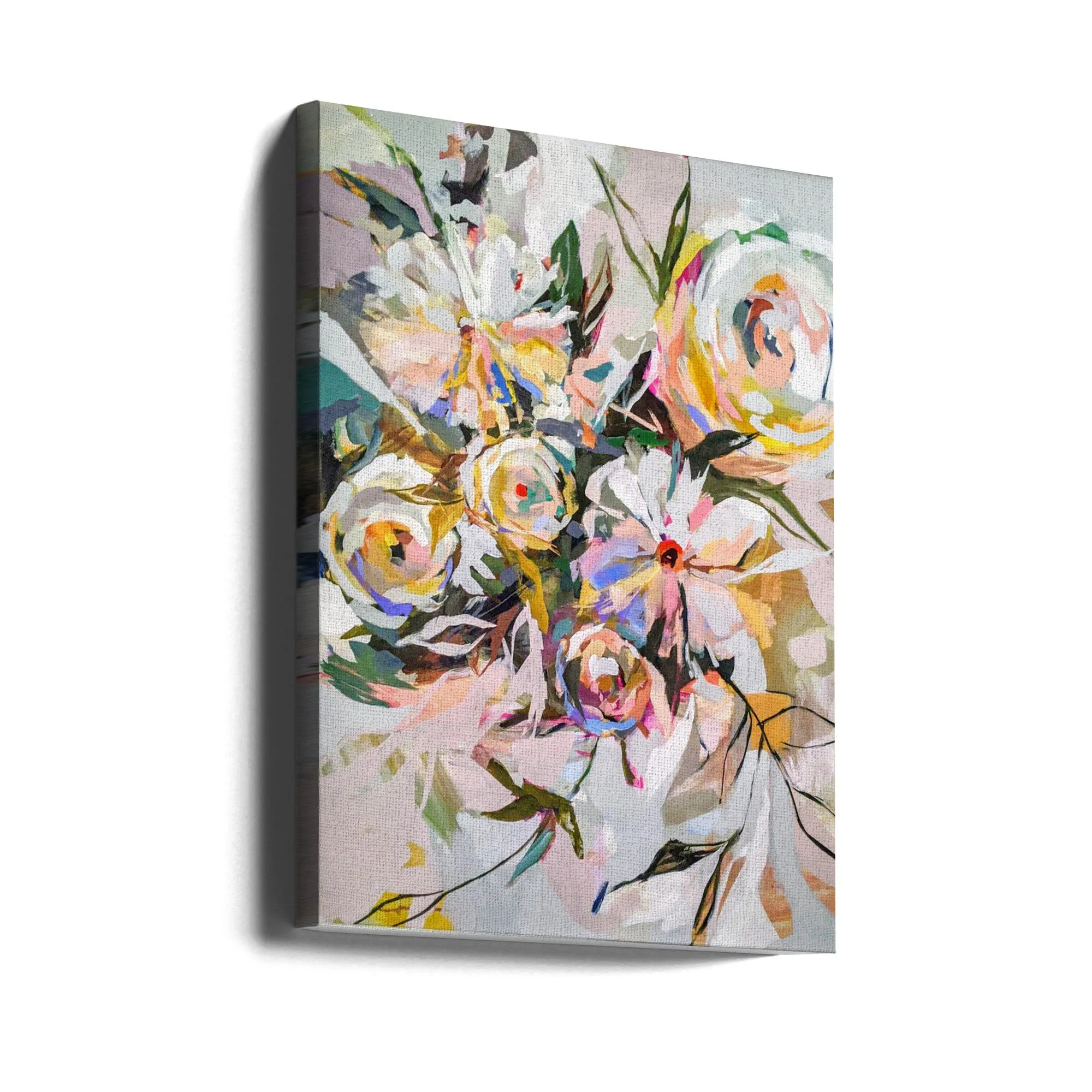 Bedroom Flowers - Stretched Canvas, Poster or Fine Art Print