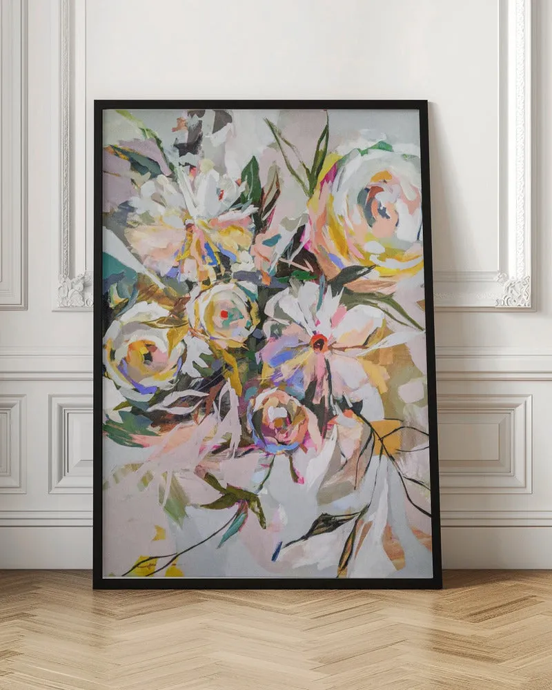 Bedroom Flowers - Stretched Canvas, Poster or Fine Art Print