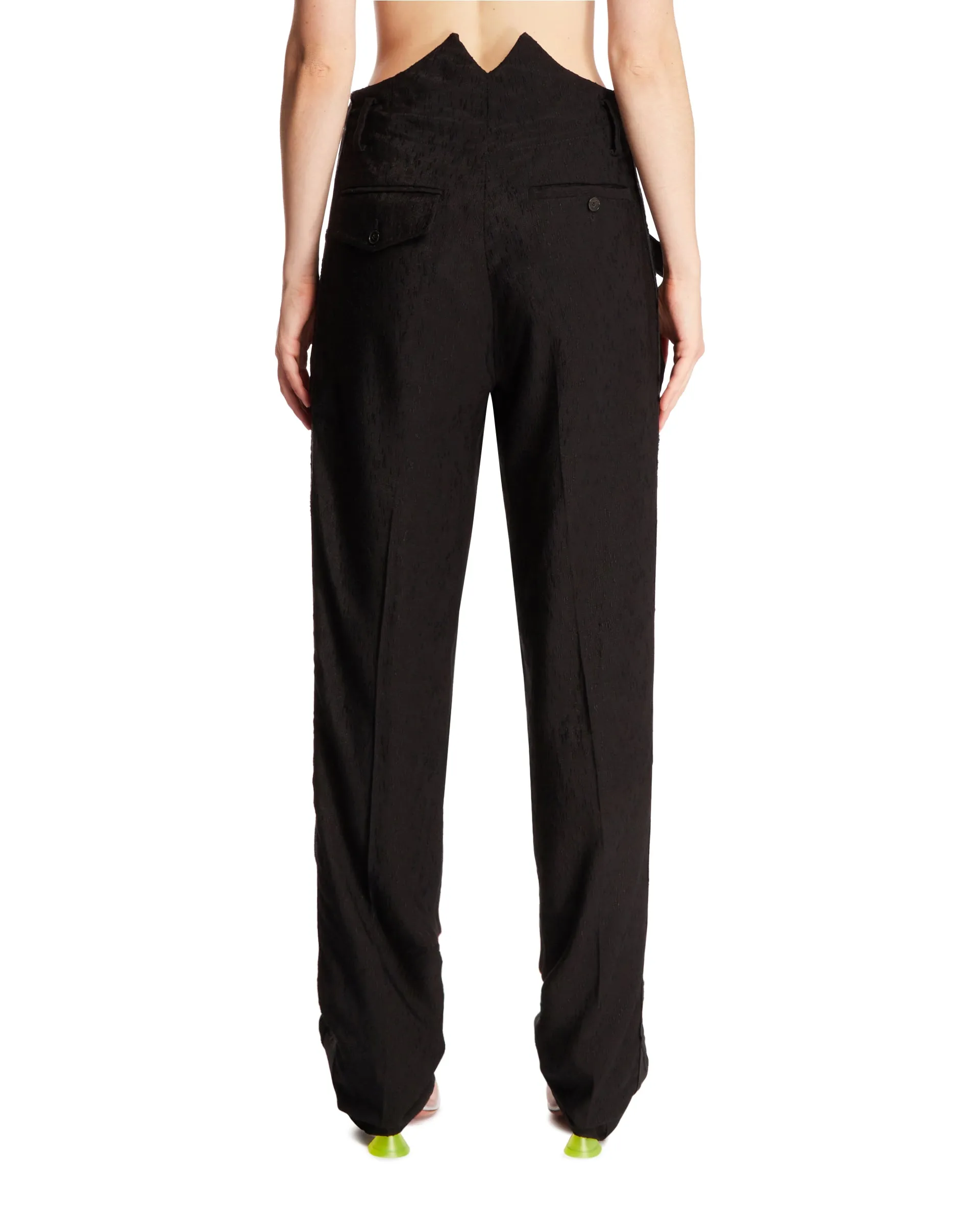 Black Belted Trousers