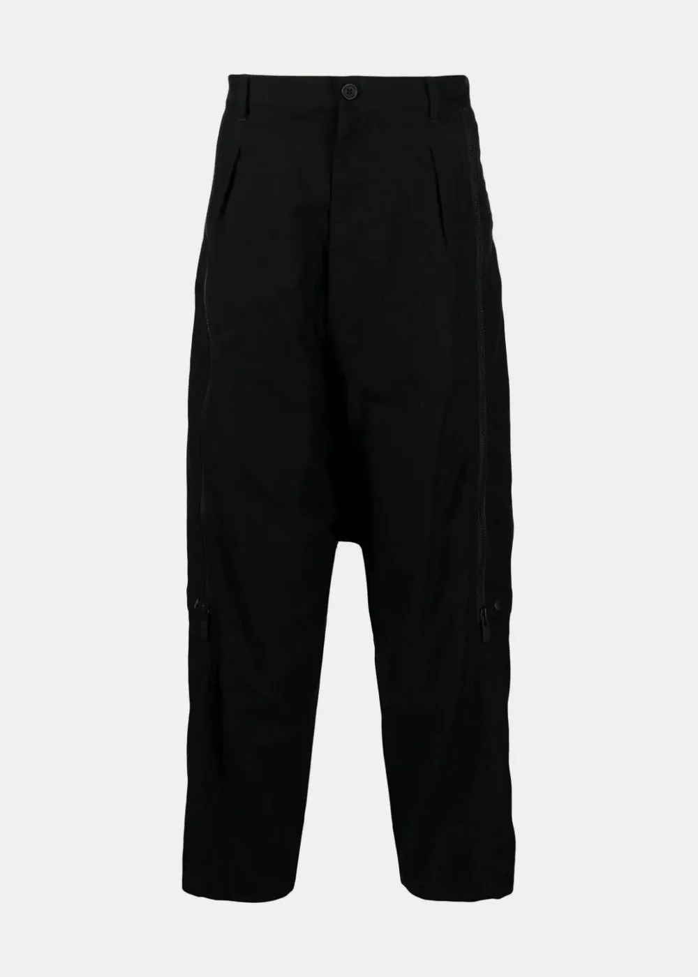 Black Drop Crotch Trousers