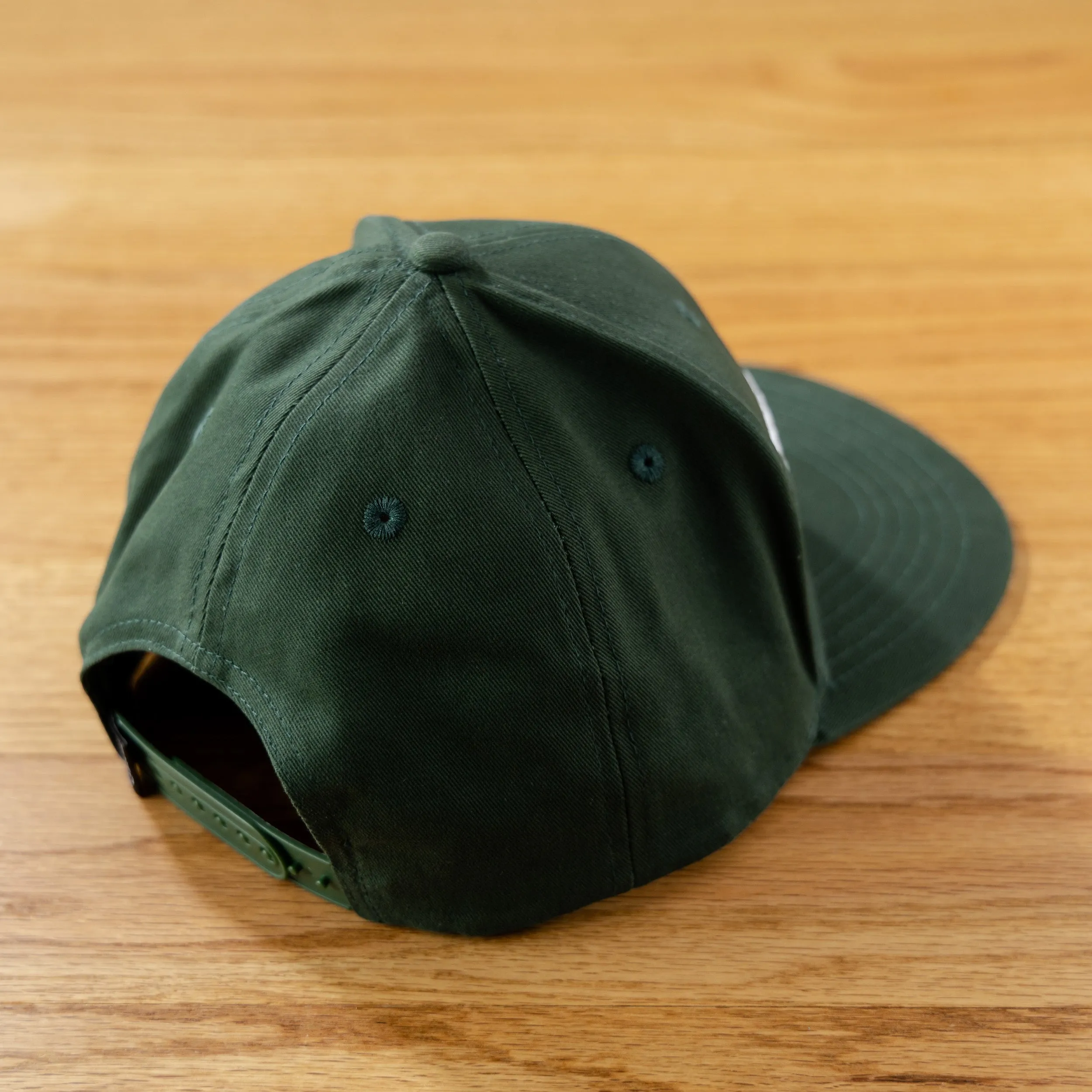 Block Logo Embroidered Hat - Dark Green