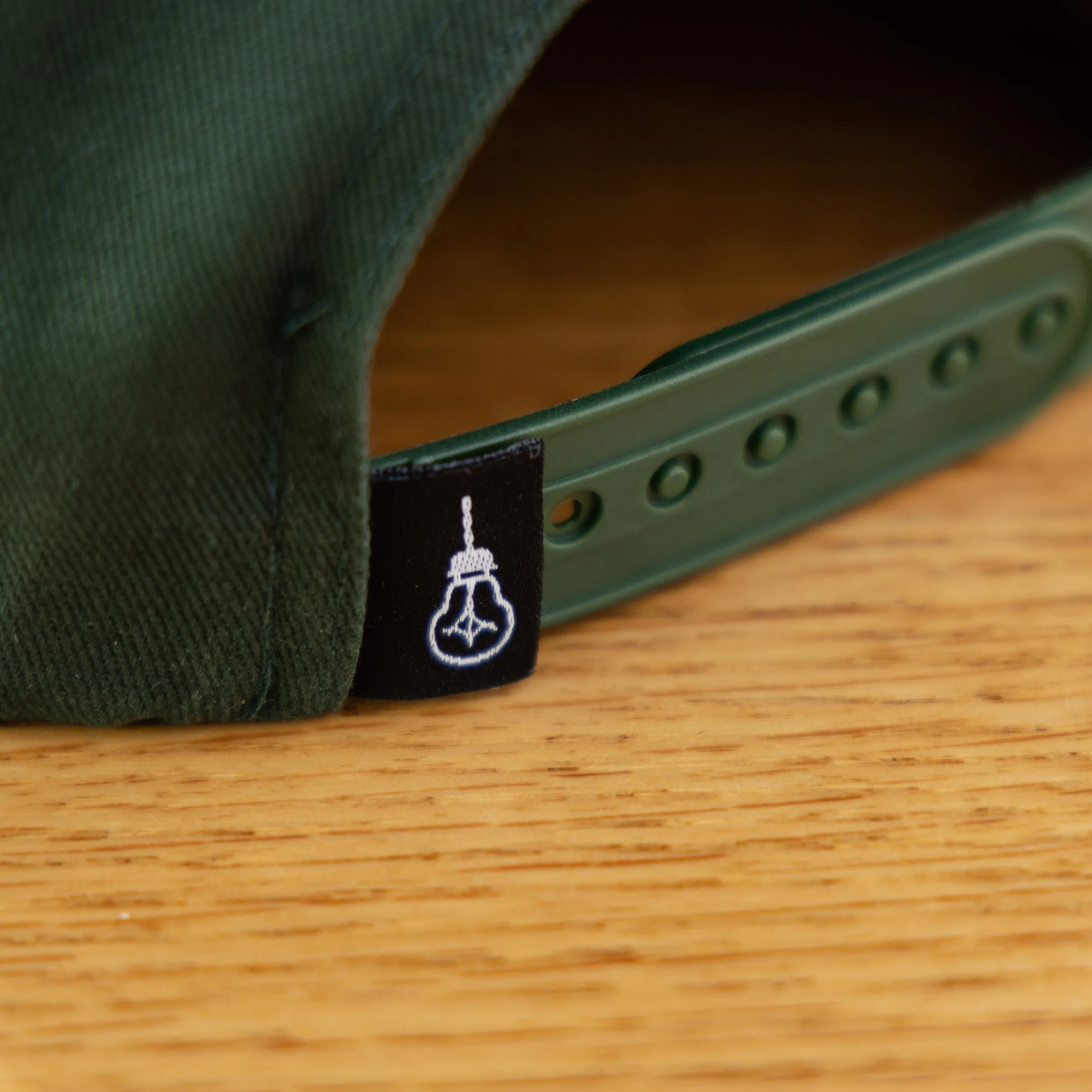 Block Logo Embroidered Hat - Dark Green