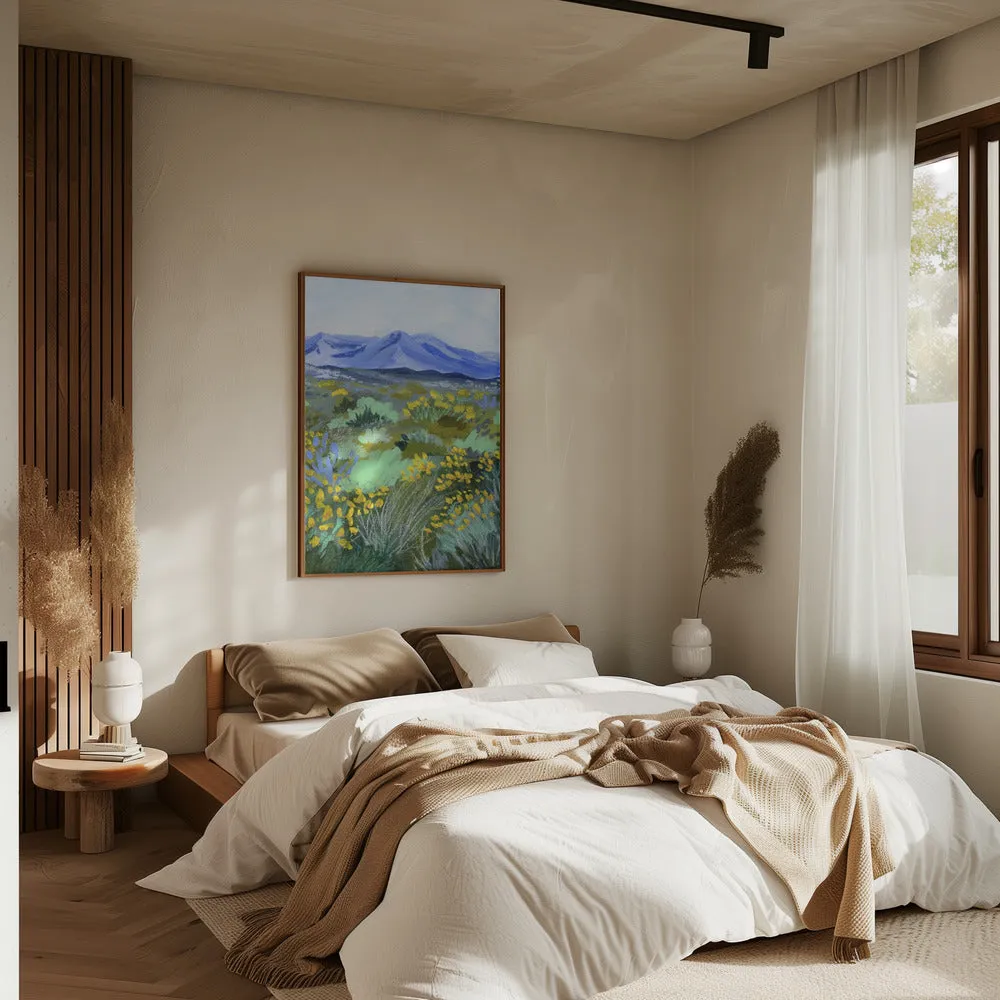 Blue Valley by Sarah Gesek- Stretched Canvas, Poster or Fine Art Print