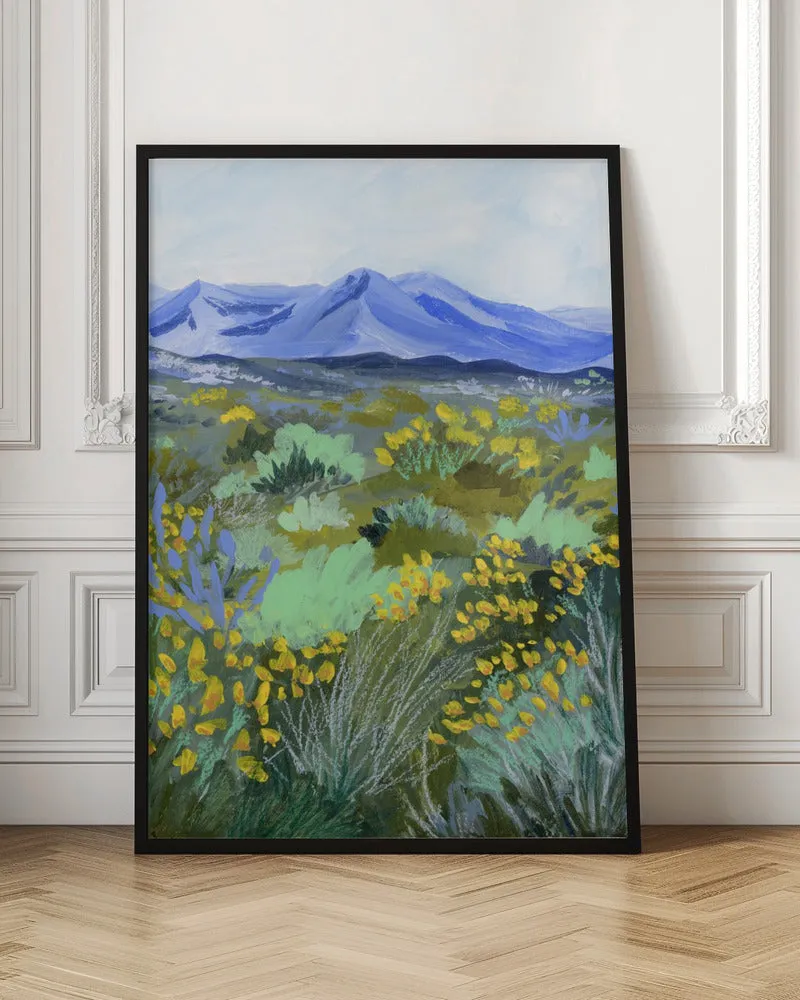 Blue Valley by Sarah Gesek- Stretched Canvas, Poster or Fine Art Print