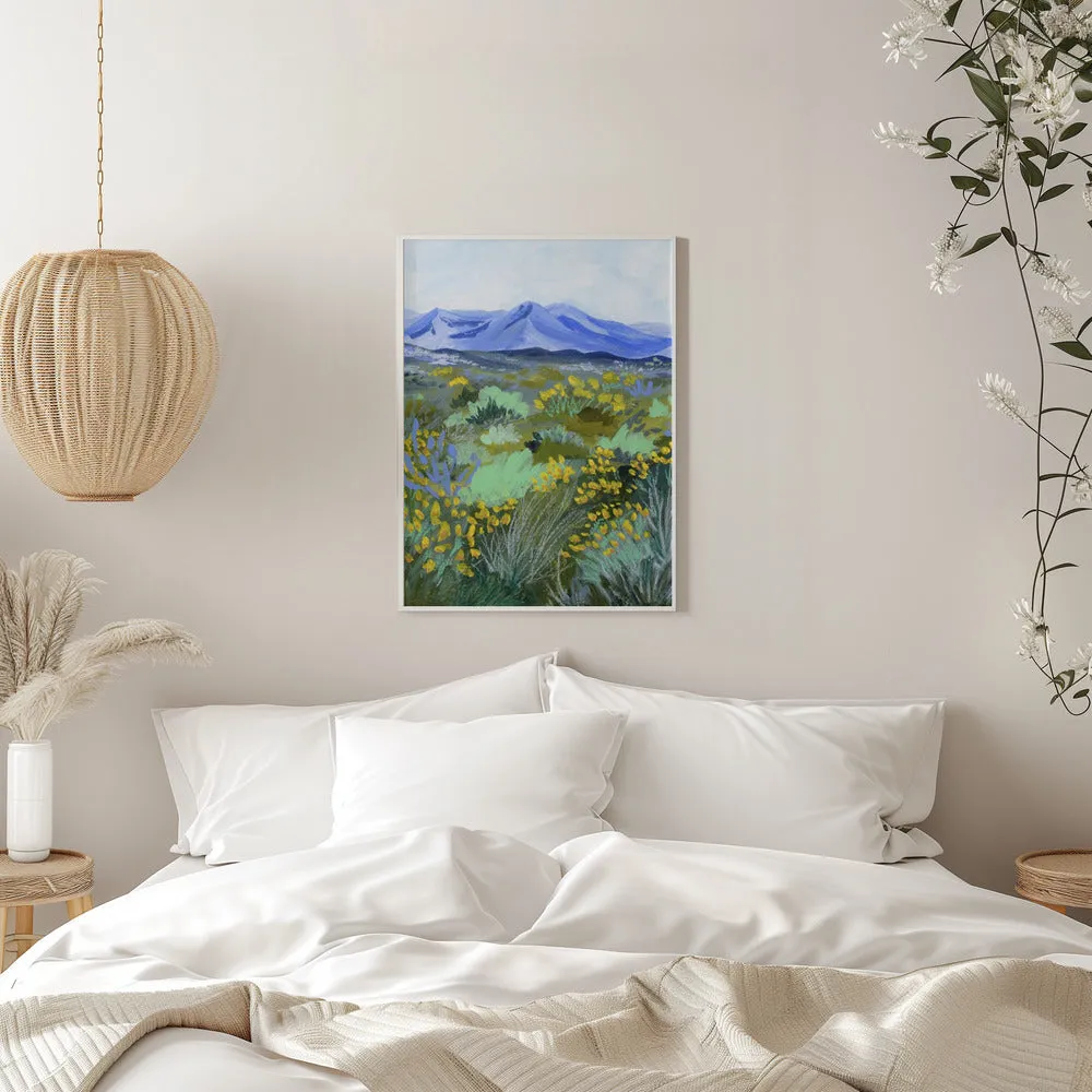 Blue Valley by Sarah Gesek- Stretched Canvas, Poster or Fine Art Print