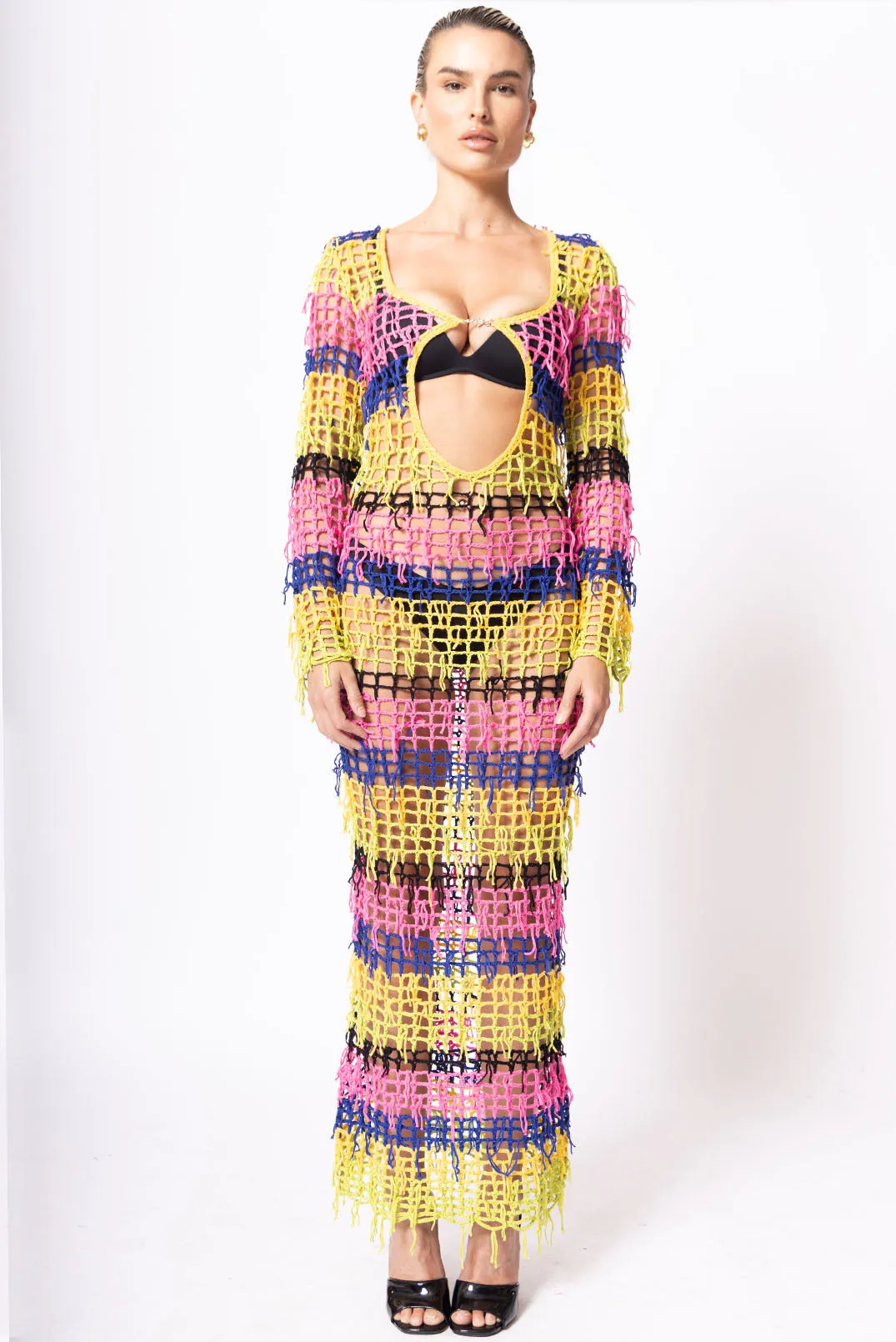 Bonet Crochet Reversible Maxi Dress