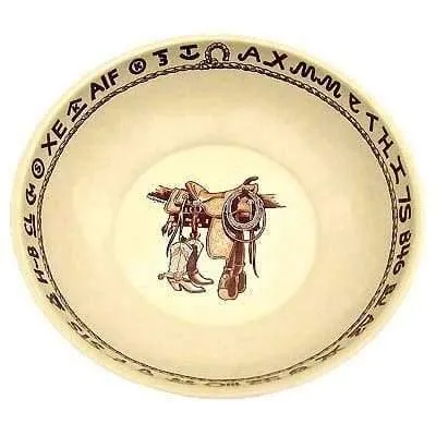 Boots and Brands Western Serving Bowl