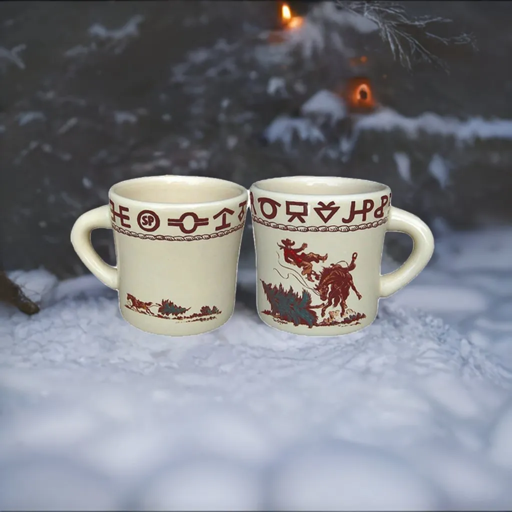 Branded Cowboy Christmas Western Coffee Mug